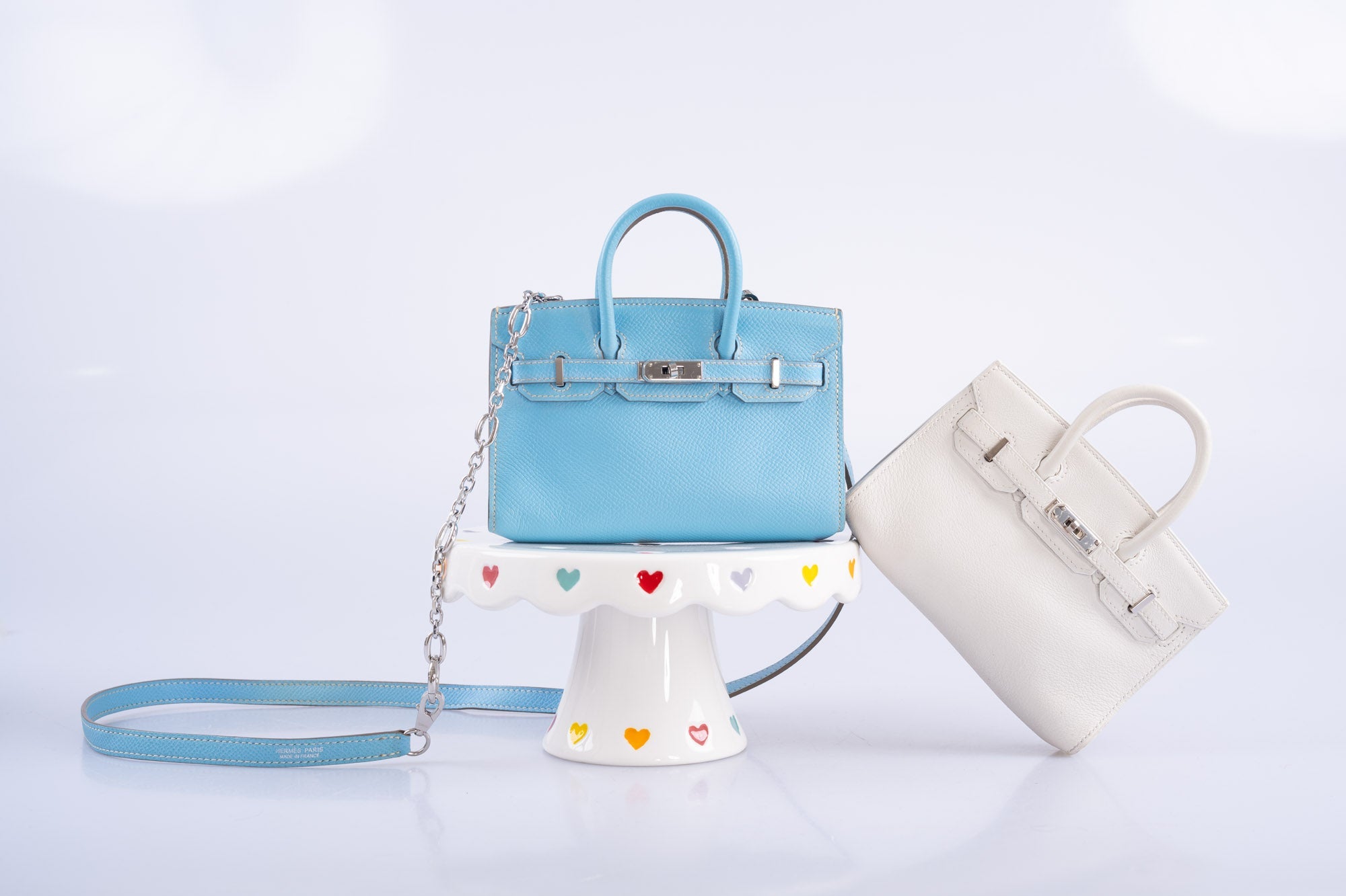 Hermès Birkin 15 Micro Bleu Celeste Epsom Palladium Hardware