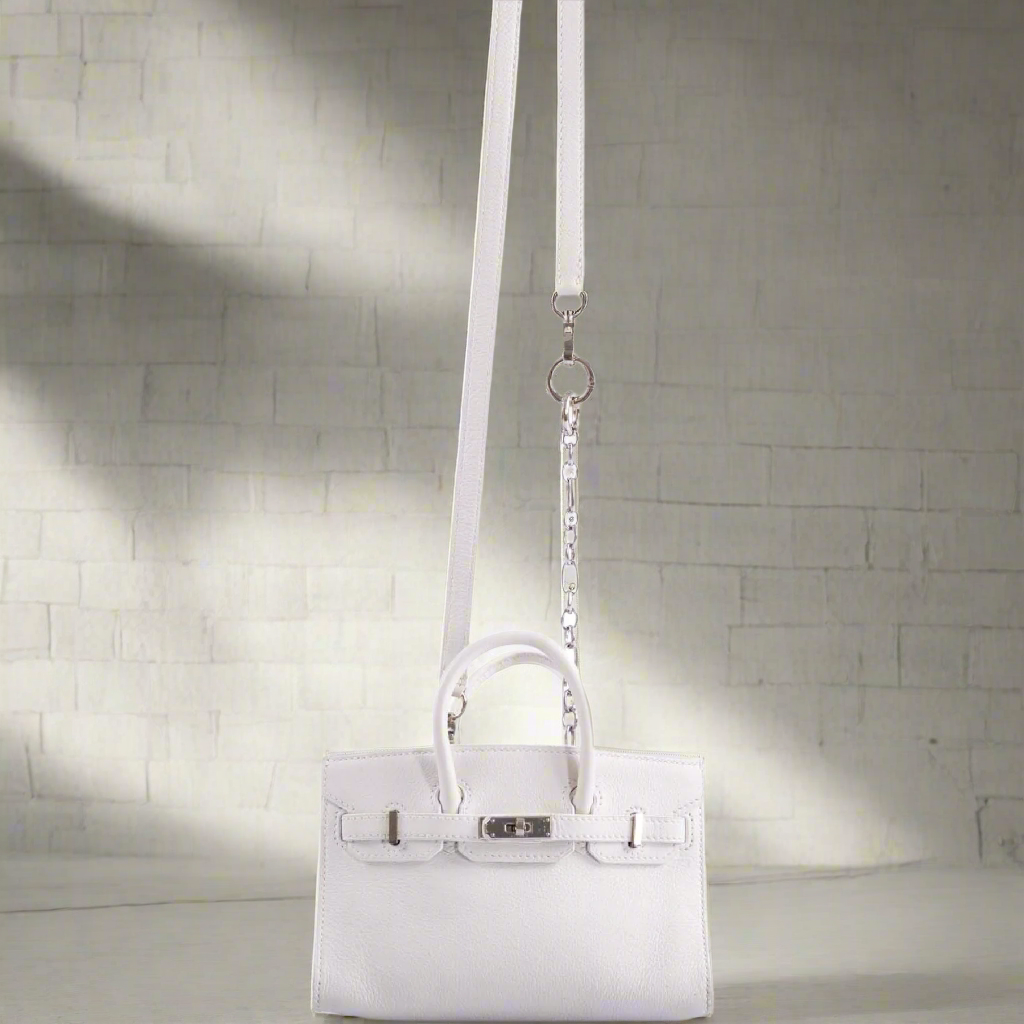 Hermès Birkin 15 Micro White Swift with Palladium Hardware