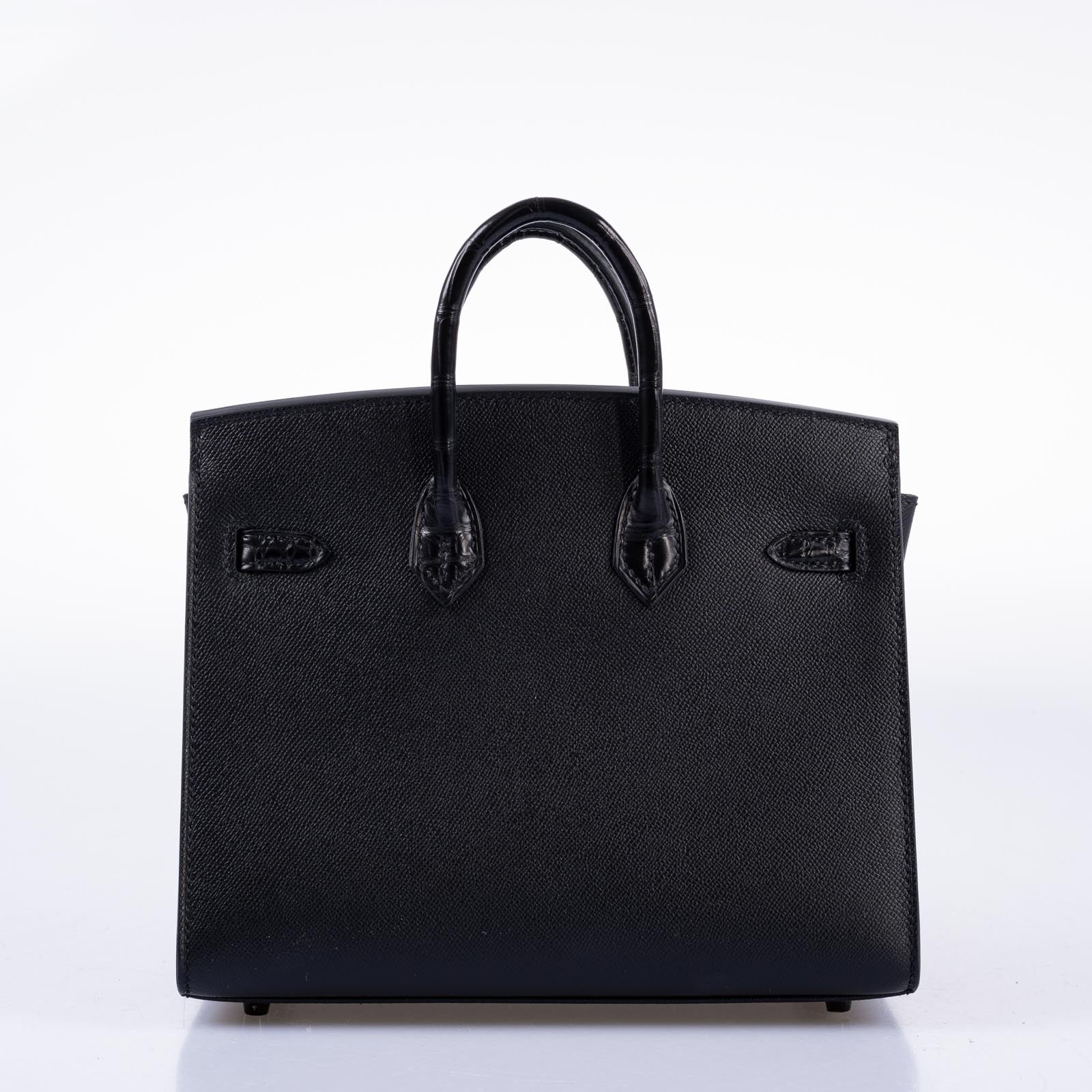 Hermès Birkin 20 Faubourg "Midnight" Sellier Black Matte Alligator & PVD Hardware