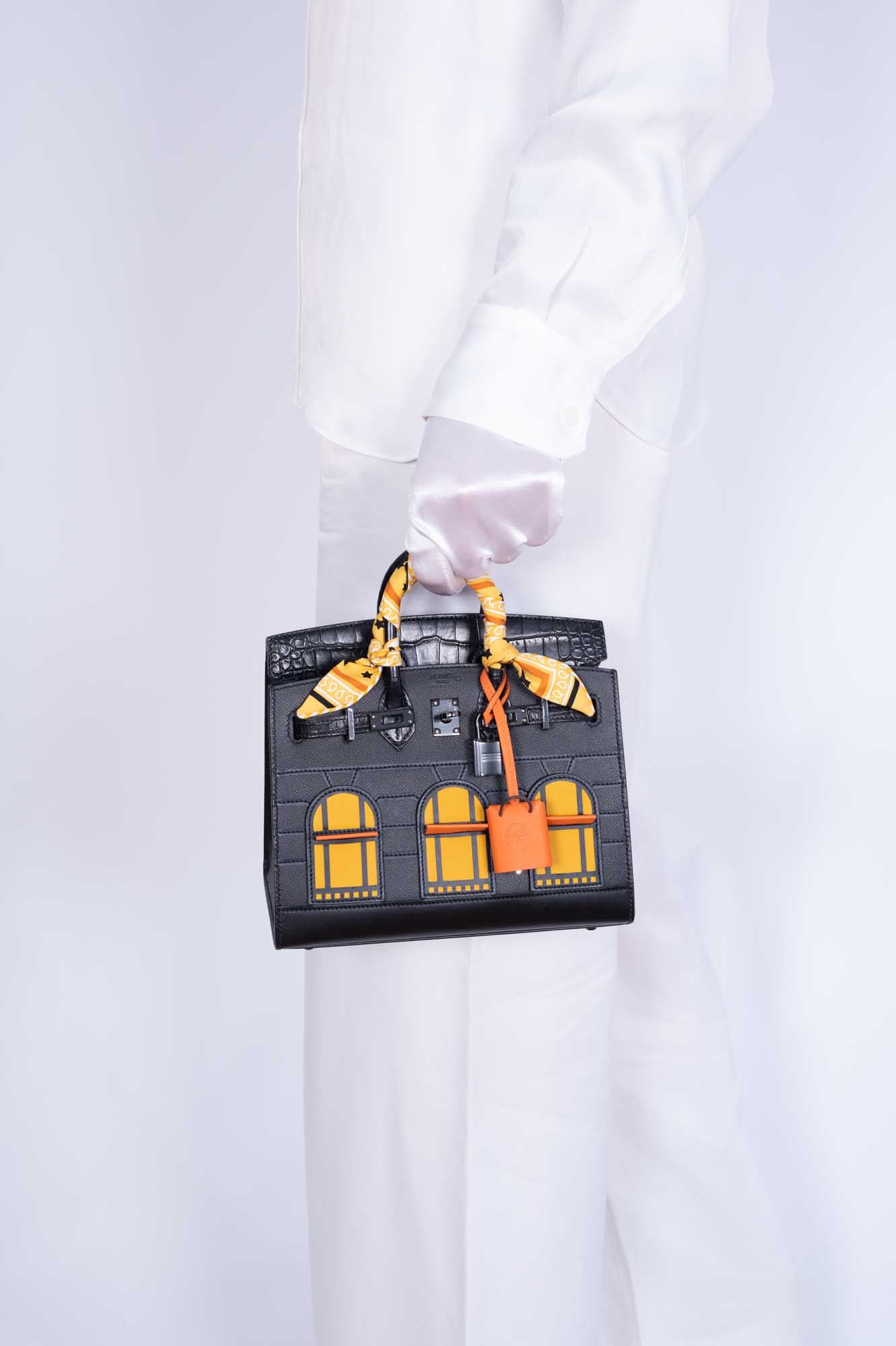 Hermès Birkin 20 Faubourg "Midnight" Sellier Black Matte Alligator & PVD Hardware