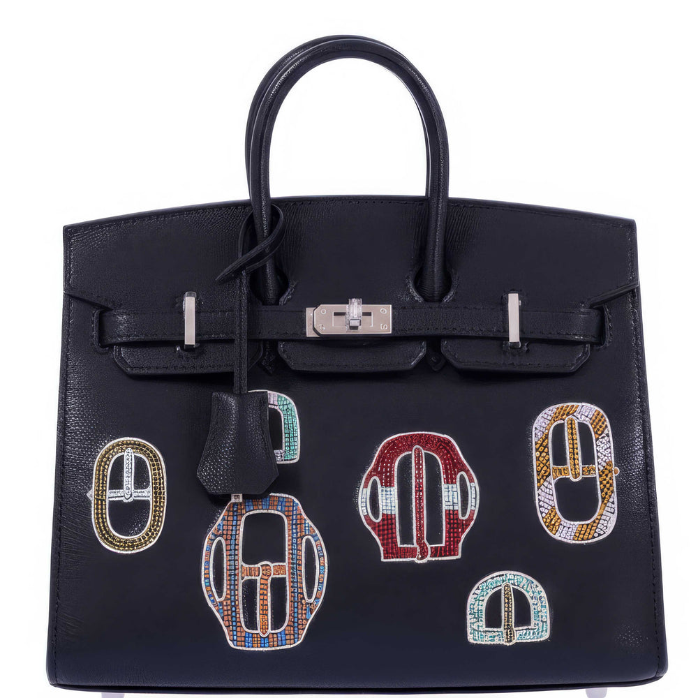 Hermès Birkin 20 Sellier Bouclerie Moderne Casaque Noir Chèvre Chamkila Palladium Hardware