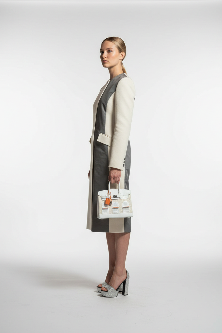 Hermès Birkin 20 Sellier Faubourg Snow Béton Matte Alligator White Togo Blue Brume Chèvre Orange H Swift Palladium Hardware