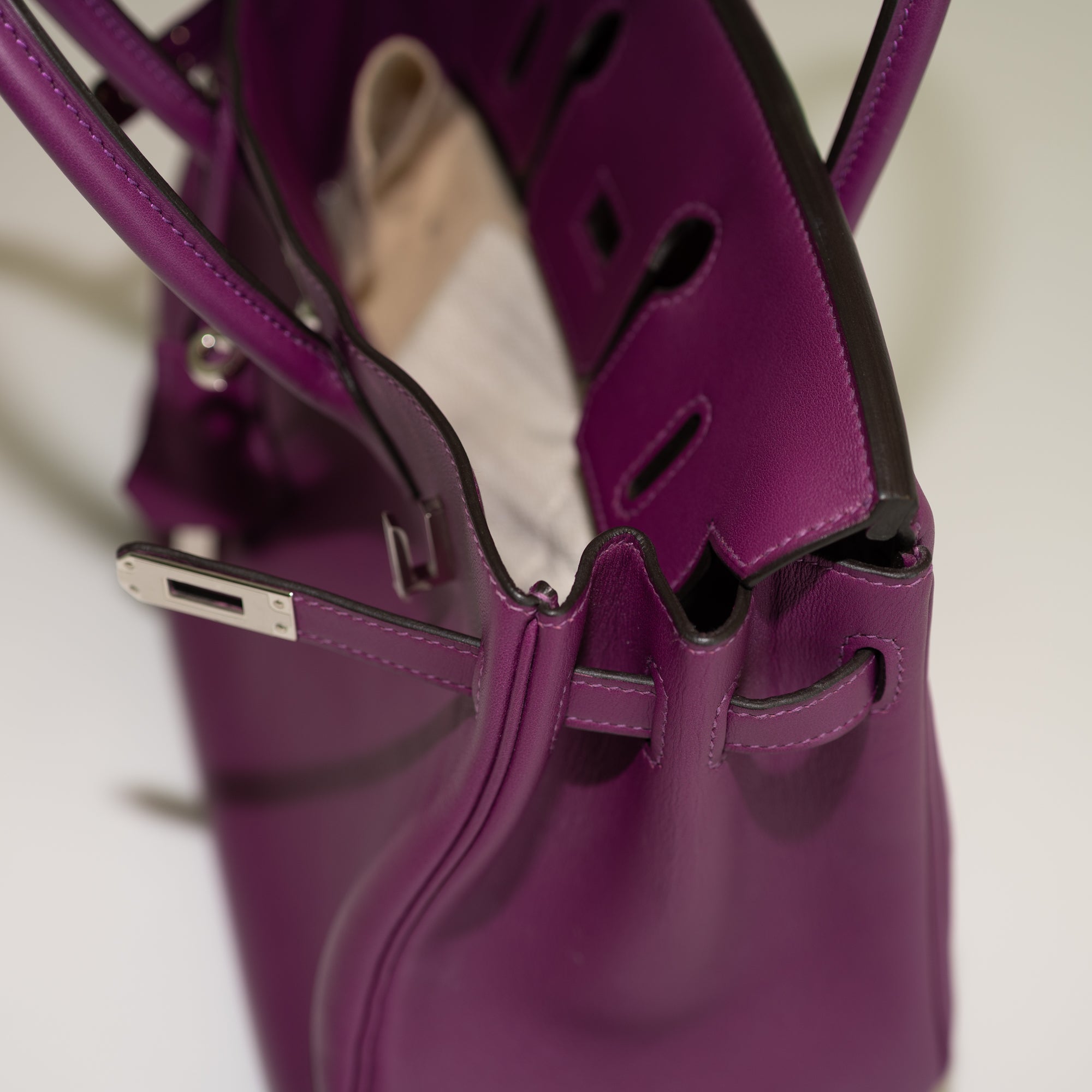 Hermès Birkin 25 Anemone Togo Palladium Hardware | JANEFINDS