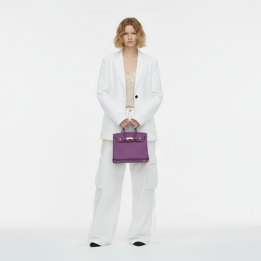 Hermès Birkin 25 Anemone Togo with Gold Hardware