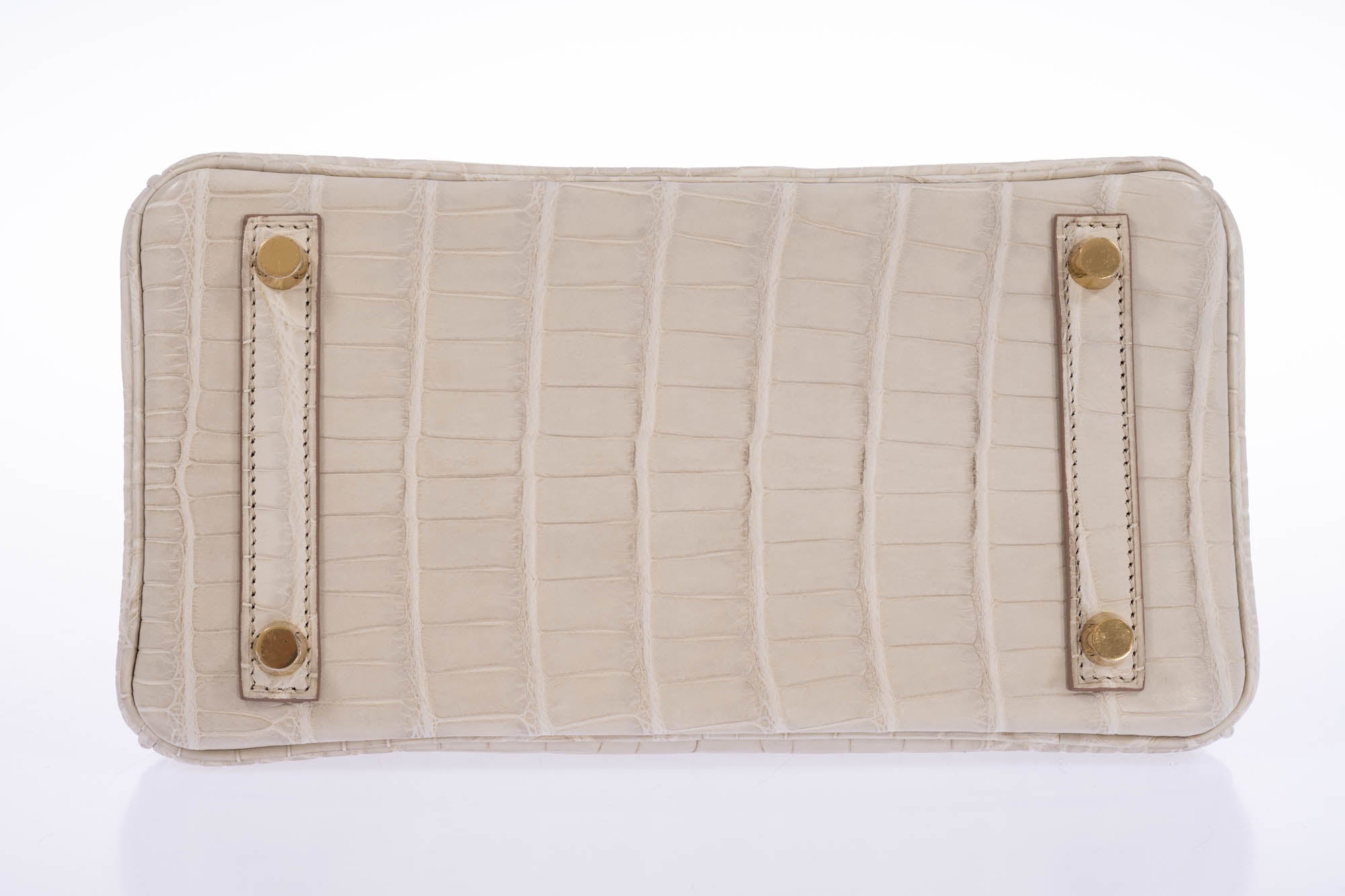 Hermès Birkin 25 Beton Matte Alligator Gold Hardware | JANEFINDS