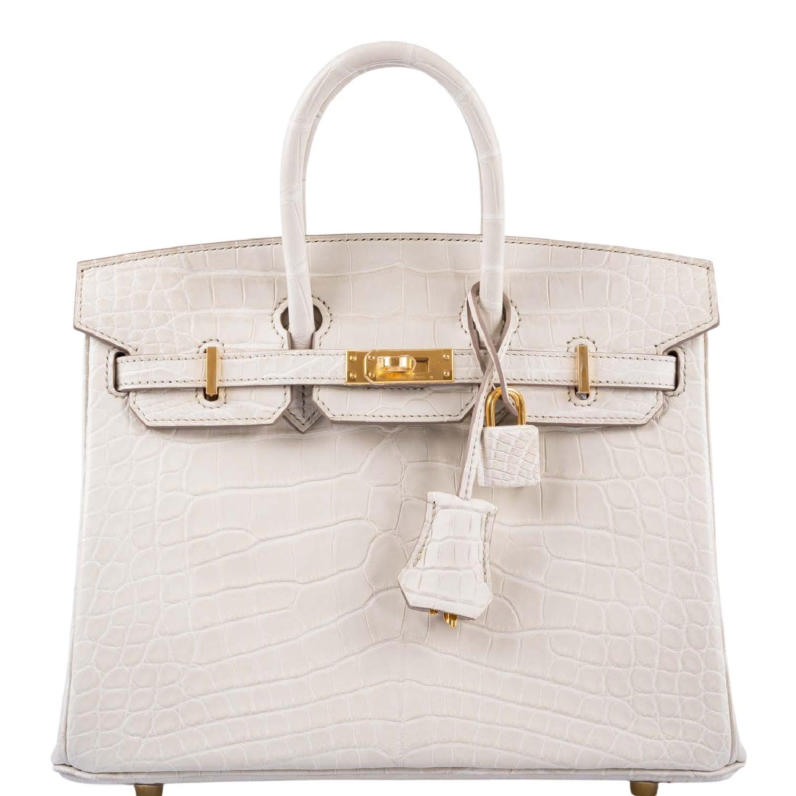 Hermes bag sale white alligator