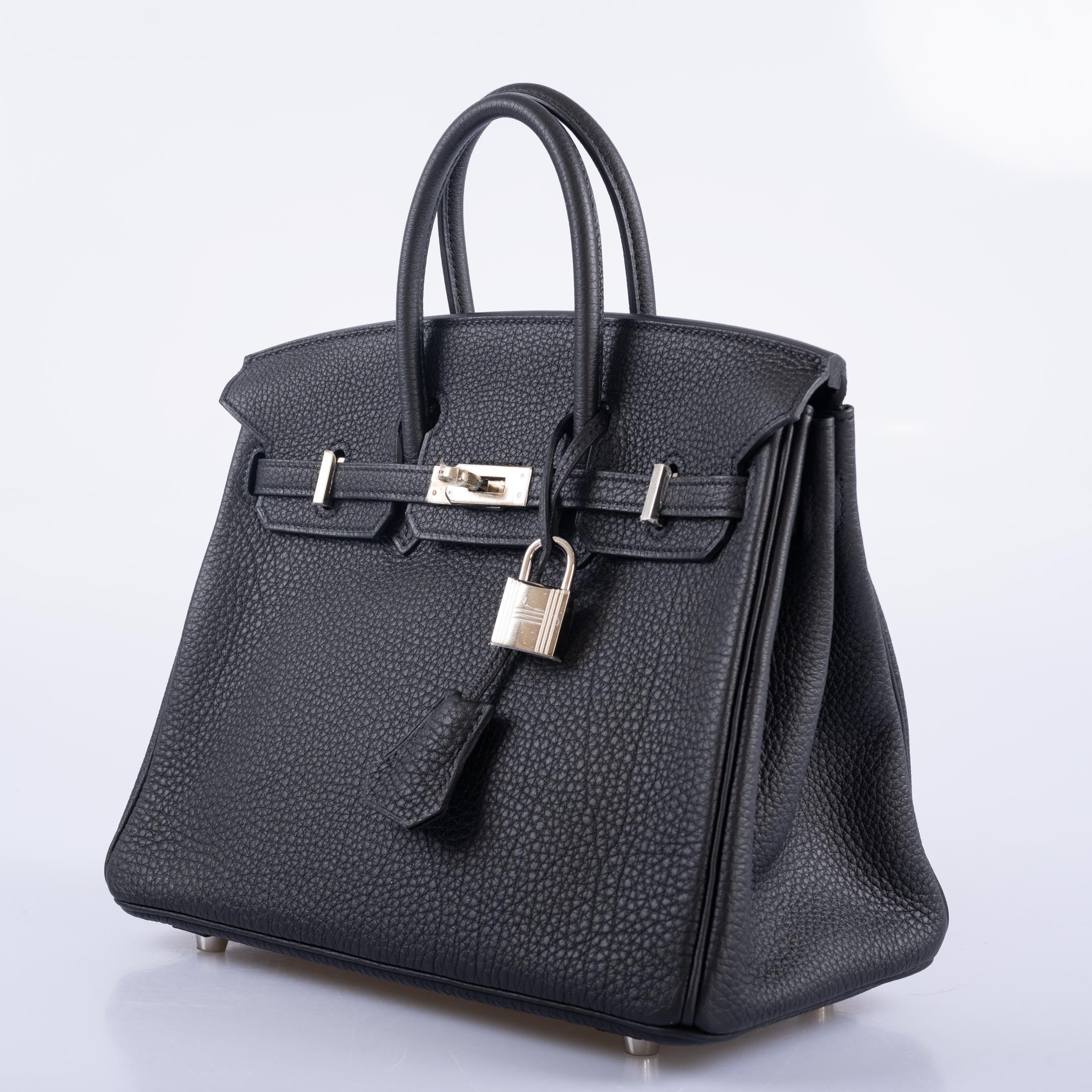 Hermès Birkin 25 Black Togo with Palladium Hardware