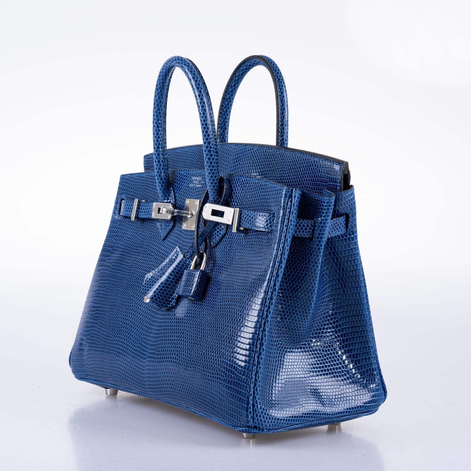 Hermès Birkin 25 Bleu Saphir Niloticus Lizard Palladium Hardware
