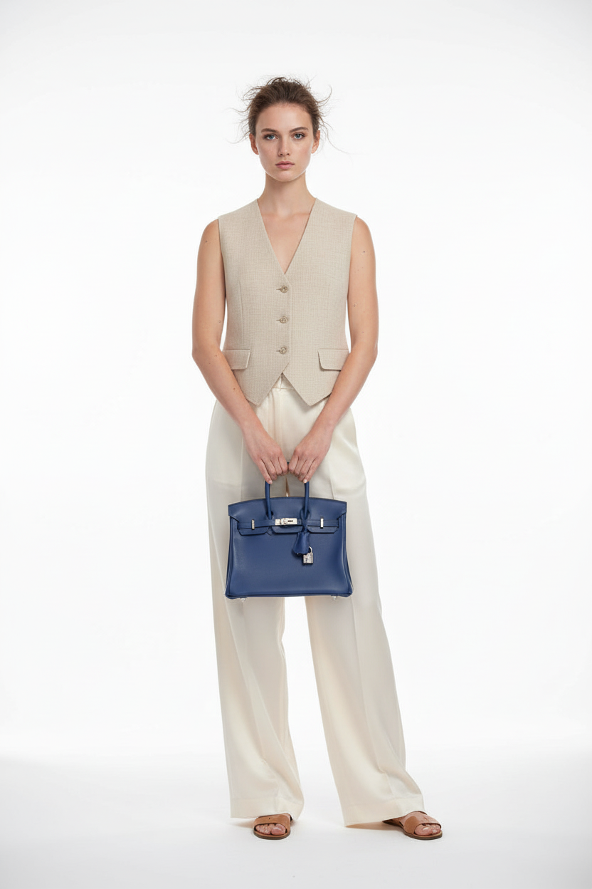 Hermès Birkin 25 Bleu Saphir Swift Palladium Hardware