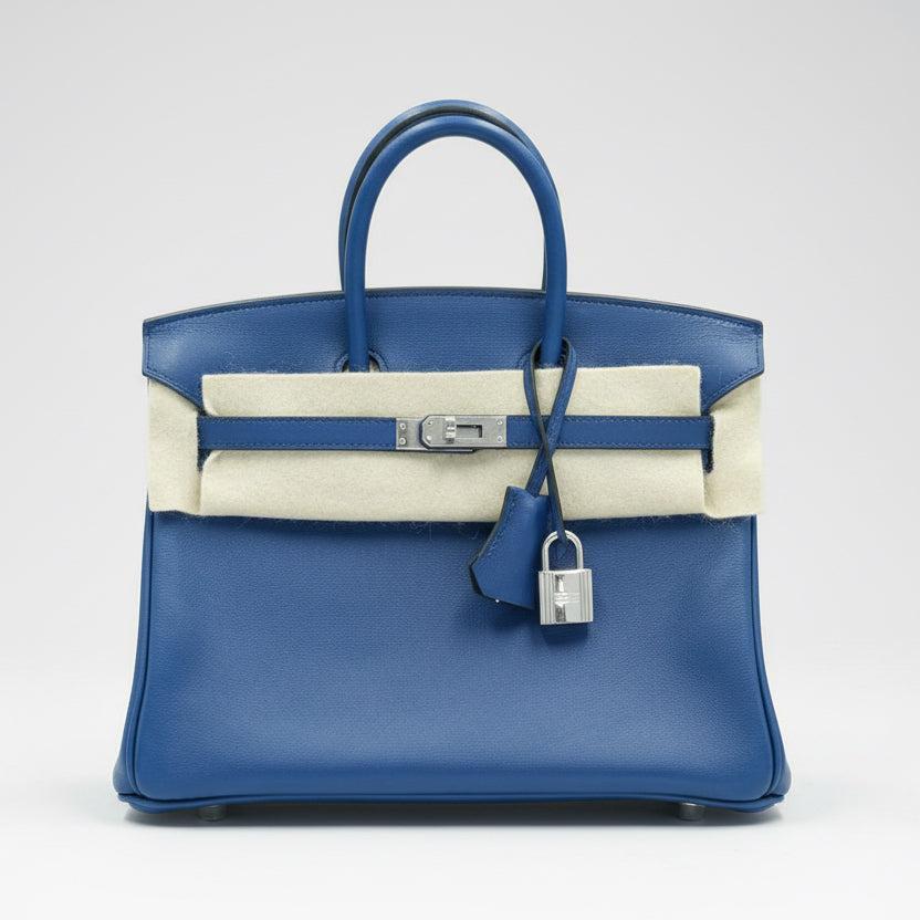 Hermès Birkin 25 Bleu Saphir Swift Palladium Hardware