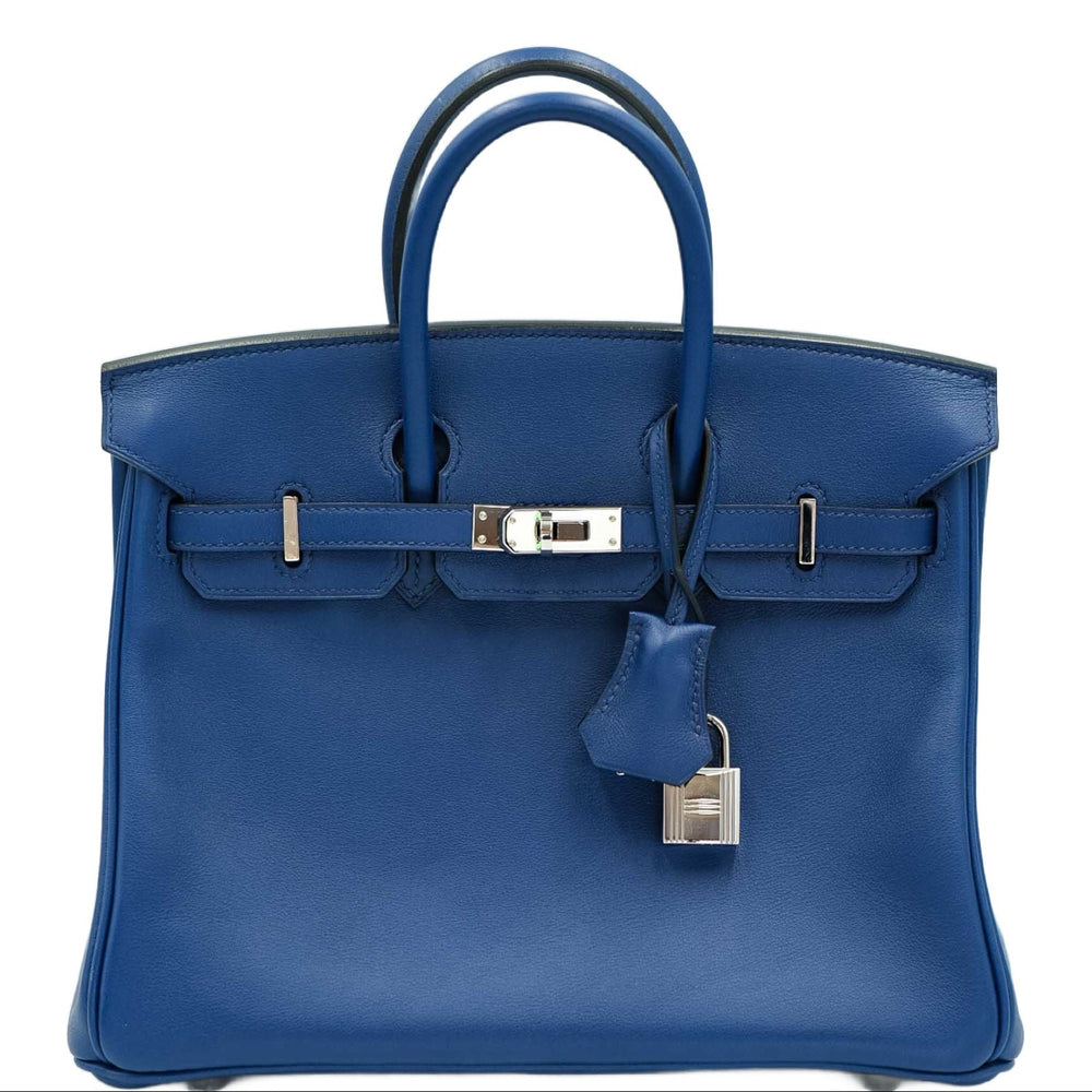 Hermès Birkin 25 Bleu Saphir Swift Palladium Hardware