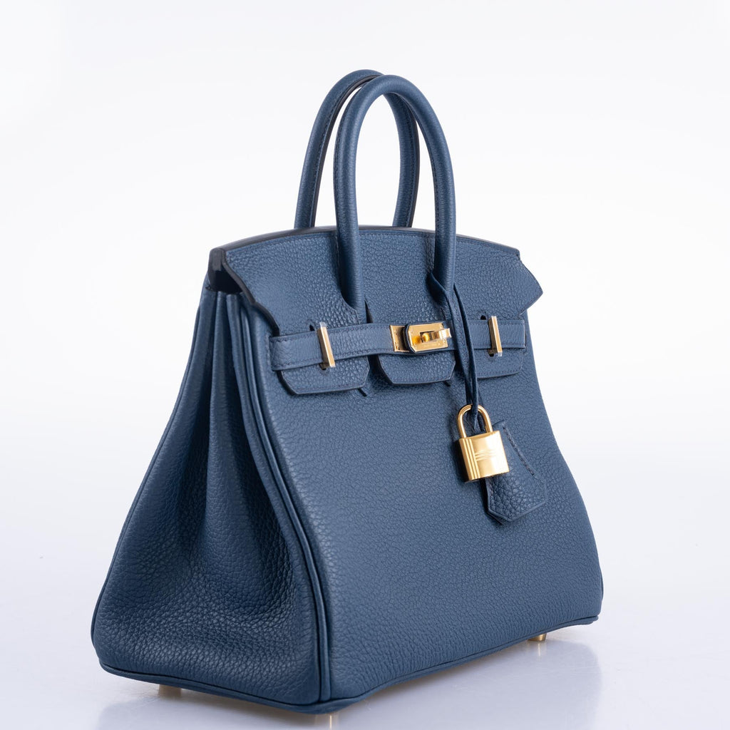 Hermès Birkin 25 Bleu de Prusse Togo Gold Hardware – JaneFinds