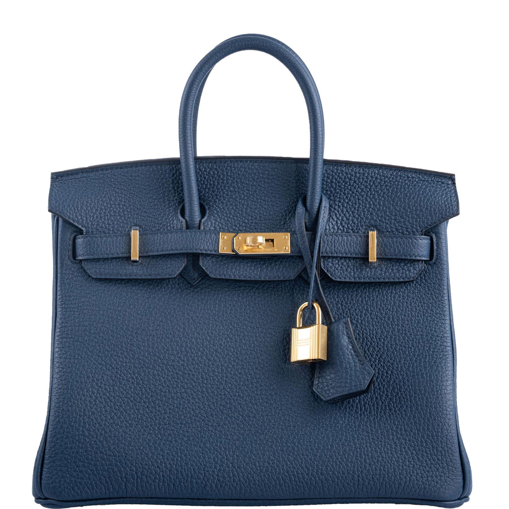 Hermes Birkin 30 In Bleu Paon Epsom Leather With Gold Hardware In Blue