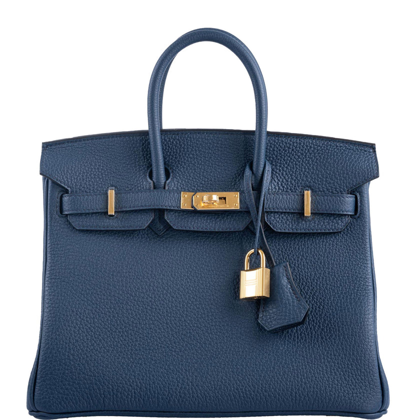 Hermès Birkin 25 Bleu de Prusse Togo Gold Hardware – JaneFinds