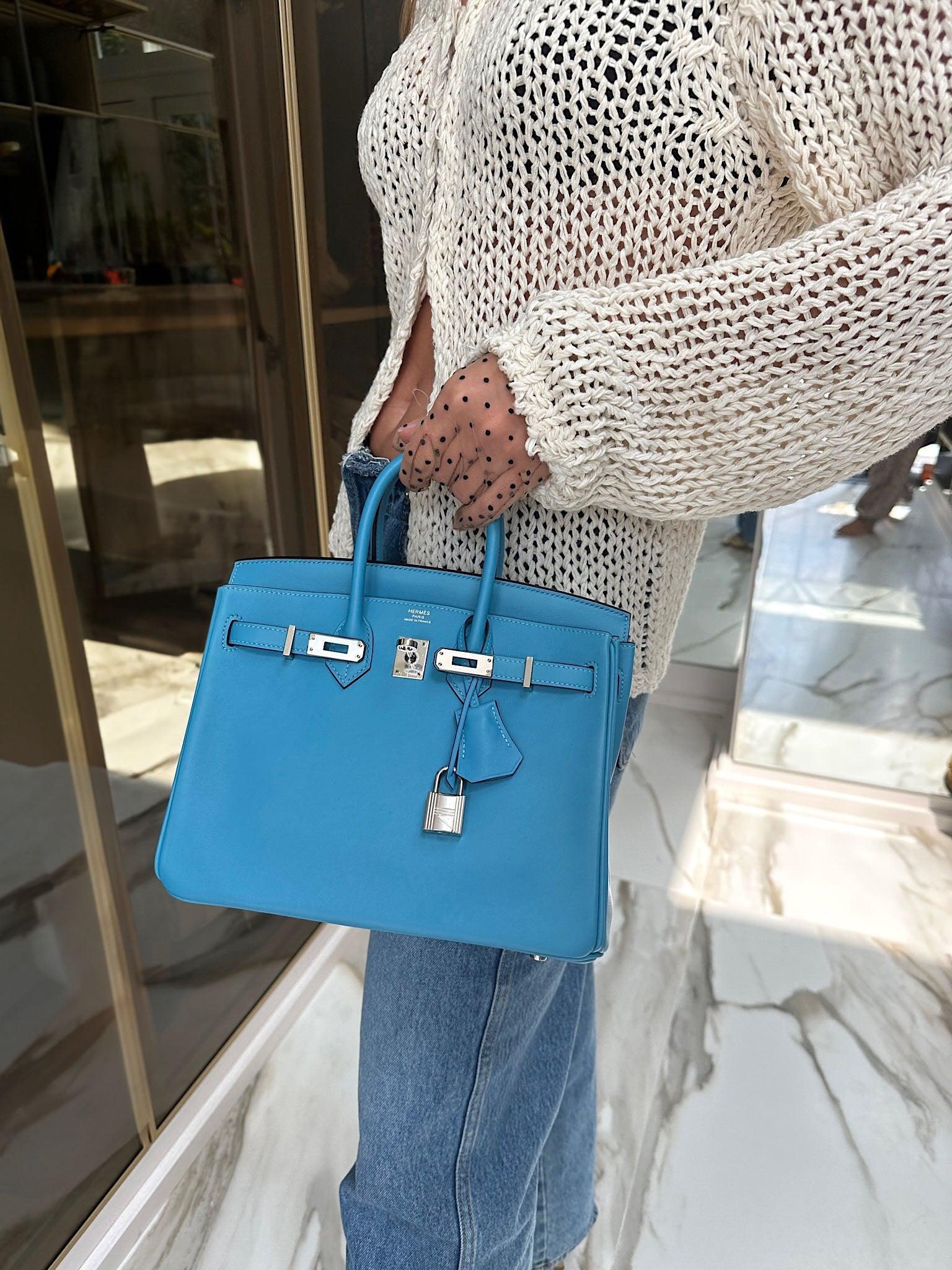 Hermès Birkin 25 Bleu du Nord Swift Palladium Hardware | JANEFINDS