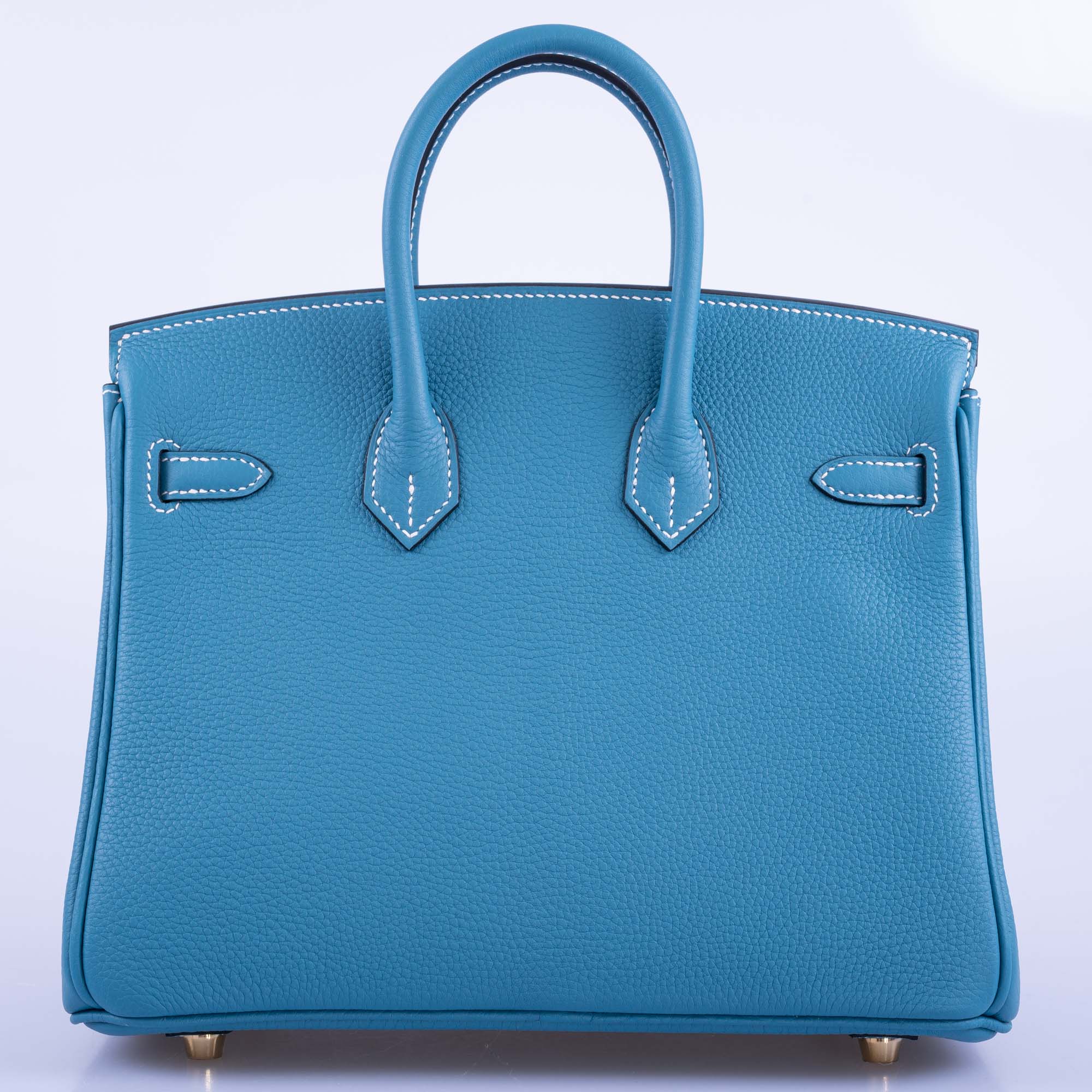 Hermès Birkin 25 Blue Jean Togo Gold Hardware