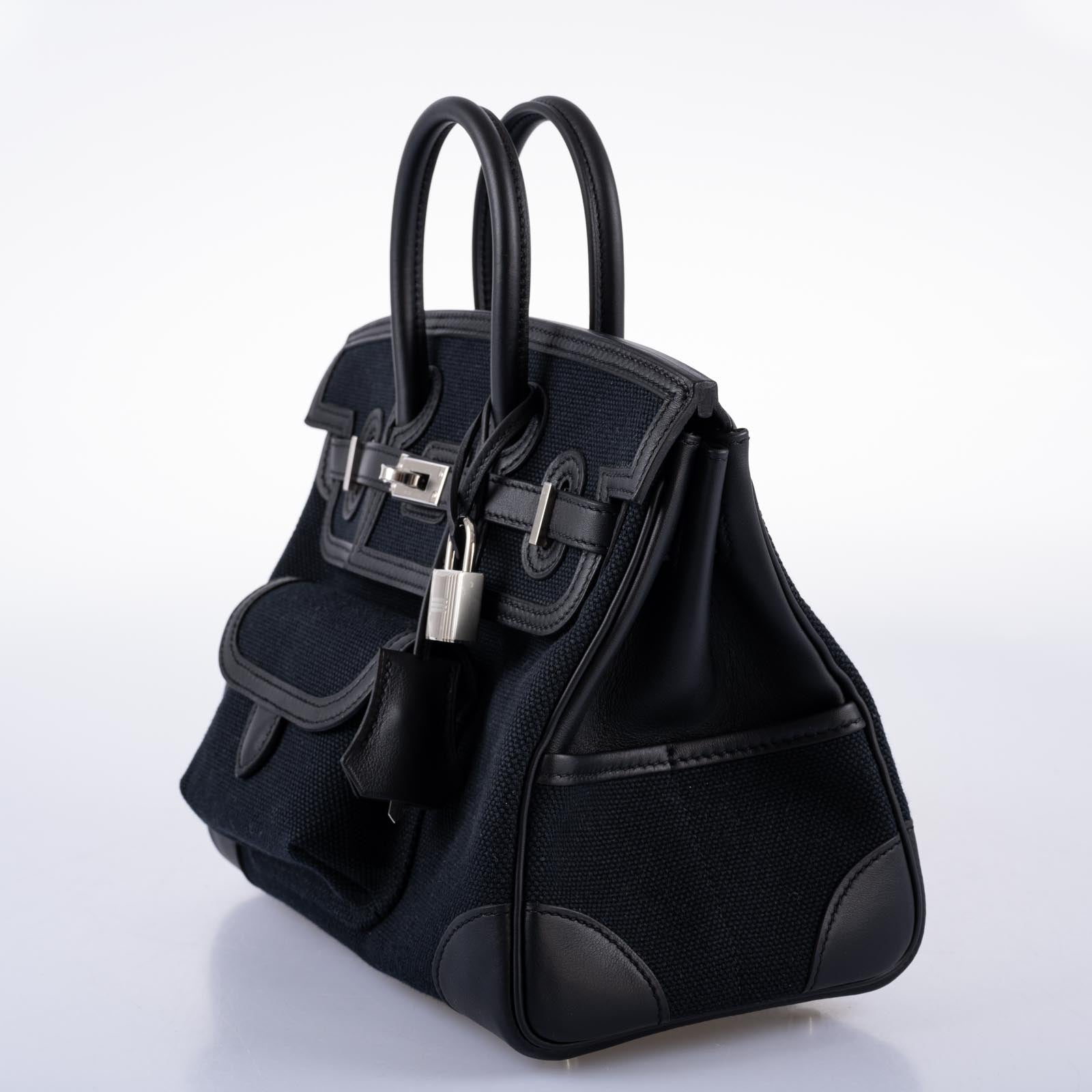Hermès Birkin 25 Cargo Caban Toile Goéland and Swift Palladium Hardware