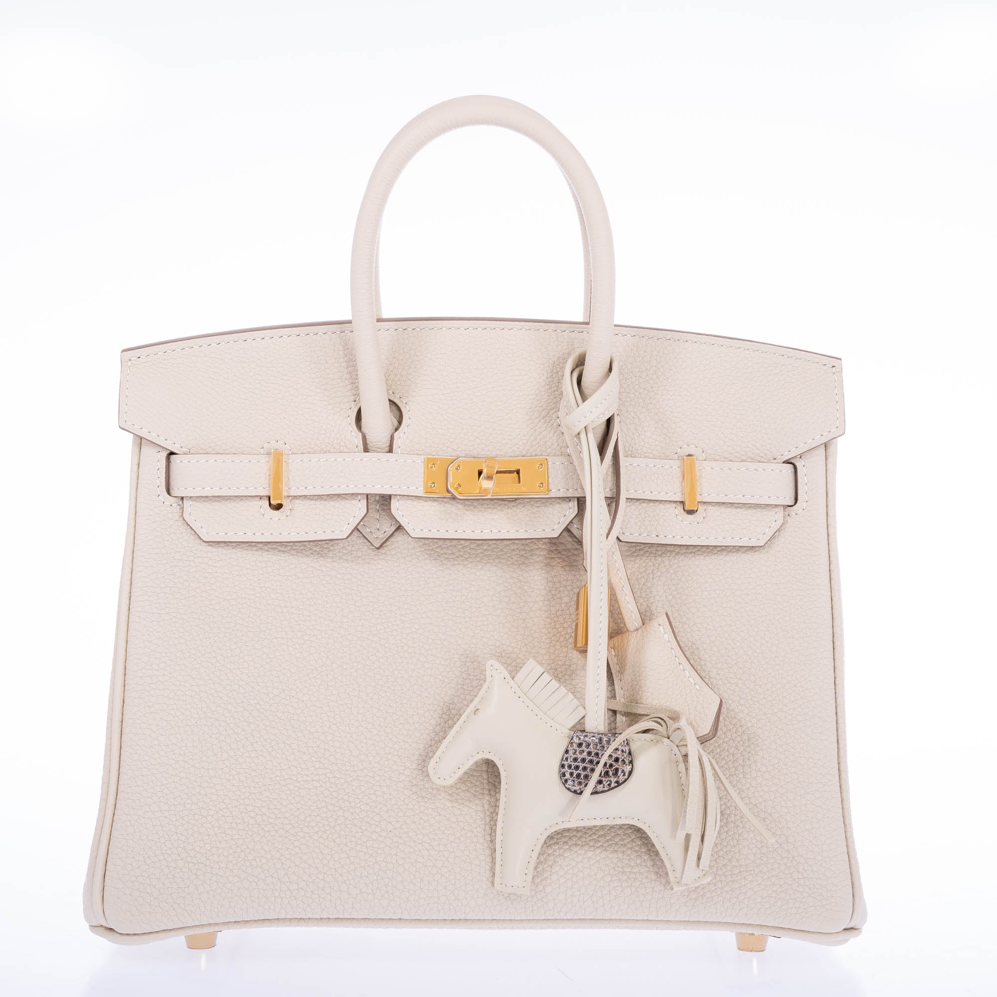 Hermès Birkin 25 Craie Togo Gold Hardware