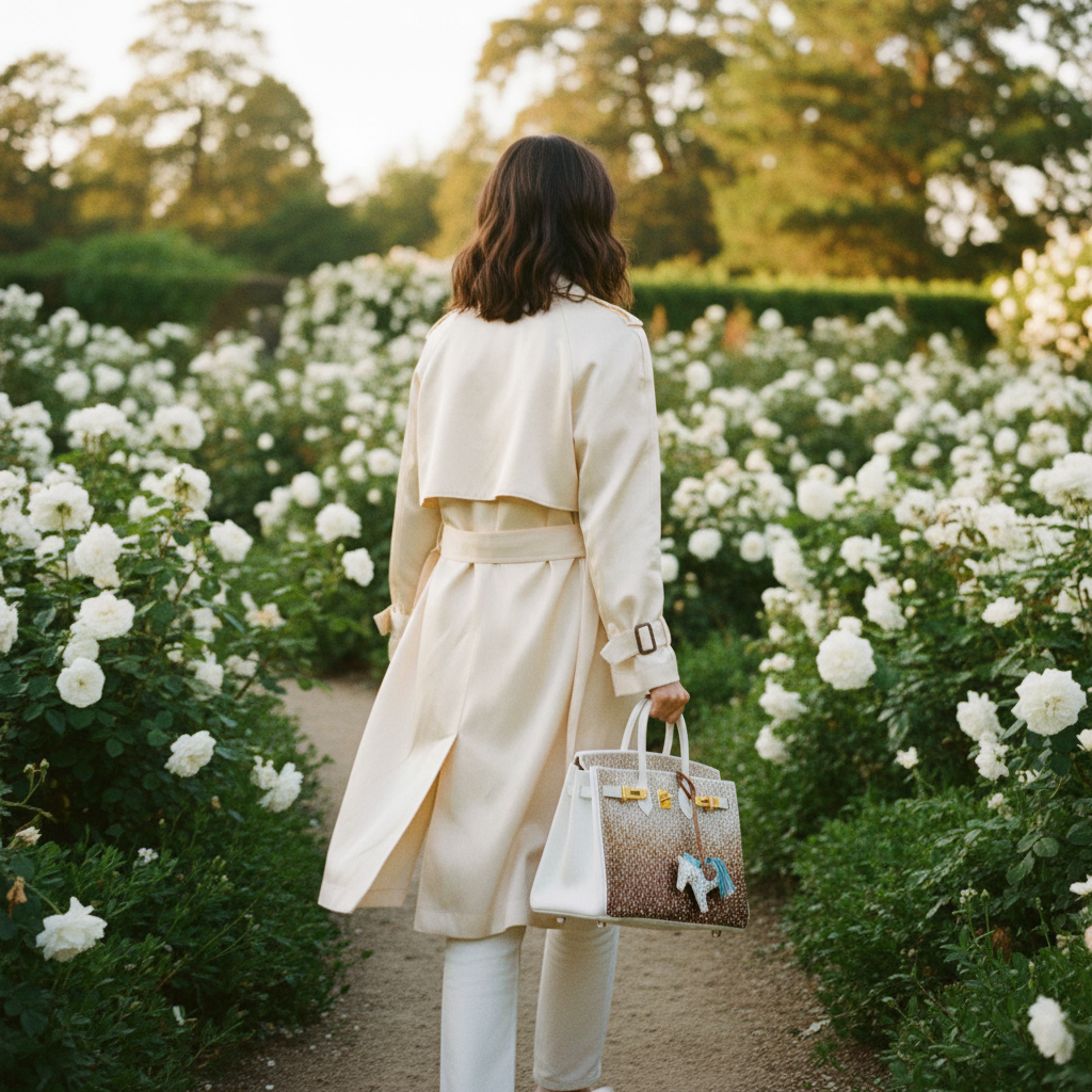 Hermès Birkin 25 Custom Swarovski Crystal "The Ombré" Gold Hardware
