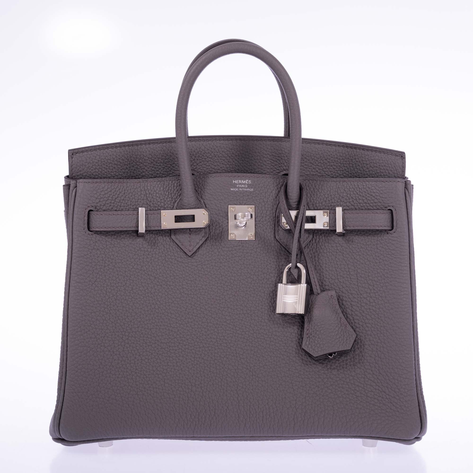 Hermès Birkin 25 Étain Togo Palladium Hardware