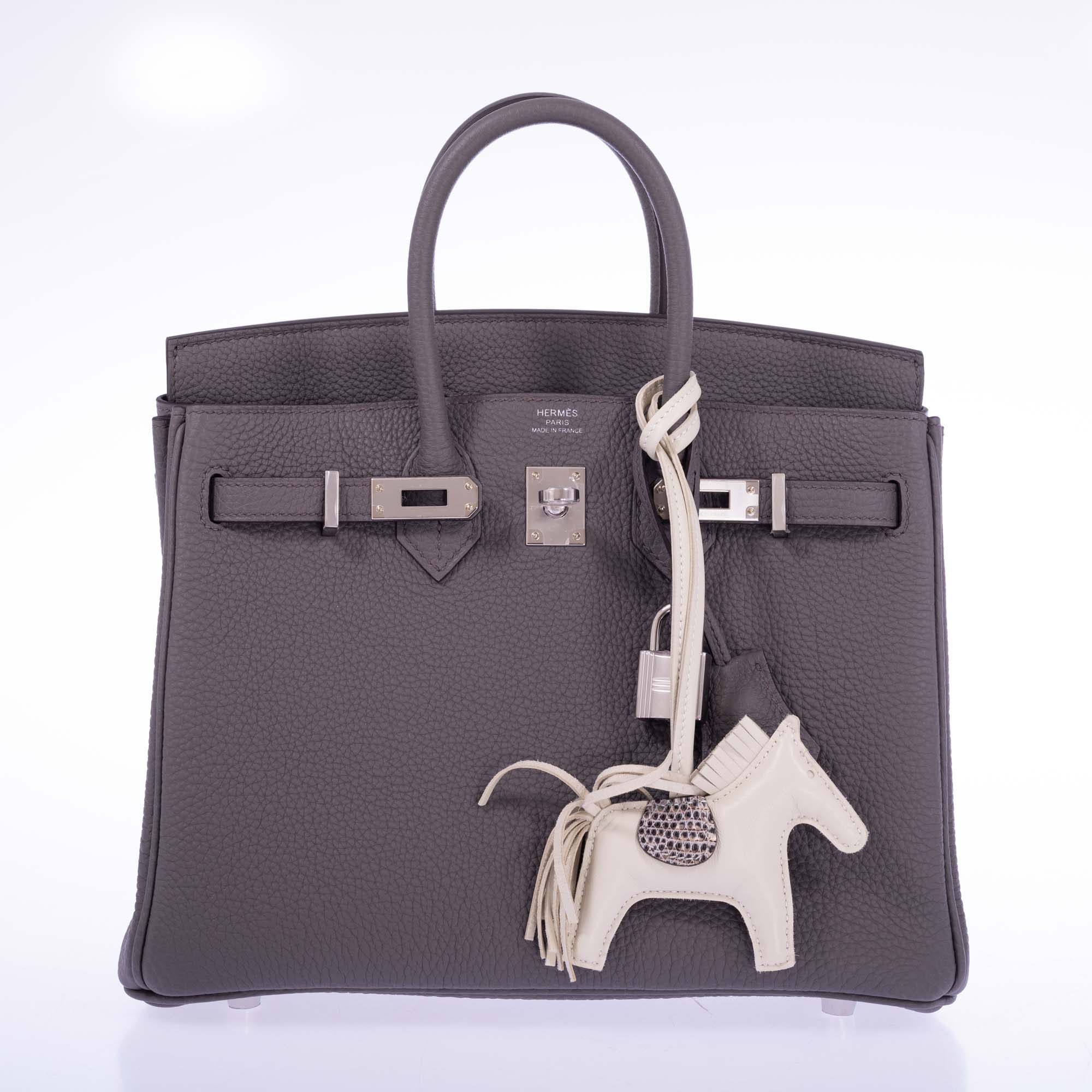 Hermès Birkin 25 Étain Togo Palladium Hardware