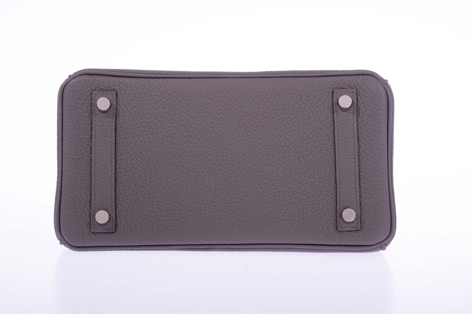 Hermès Birkin 25 Étain Togo Palladium Hardware