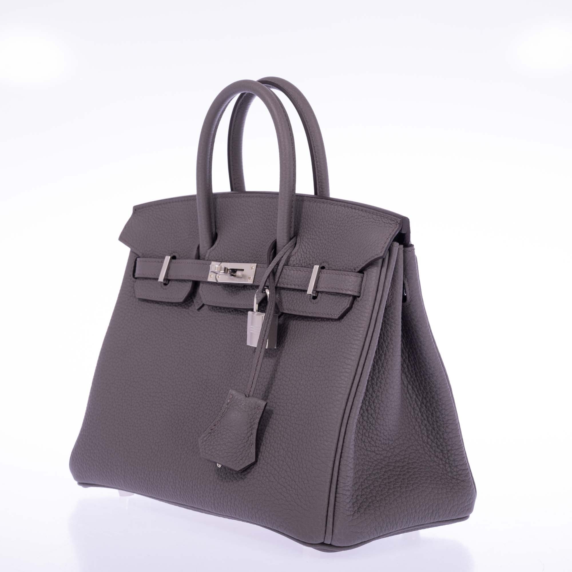 Hermès Birkin 25 Étain Togo Palladium Hardware