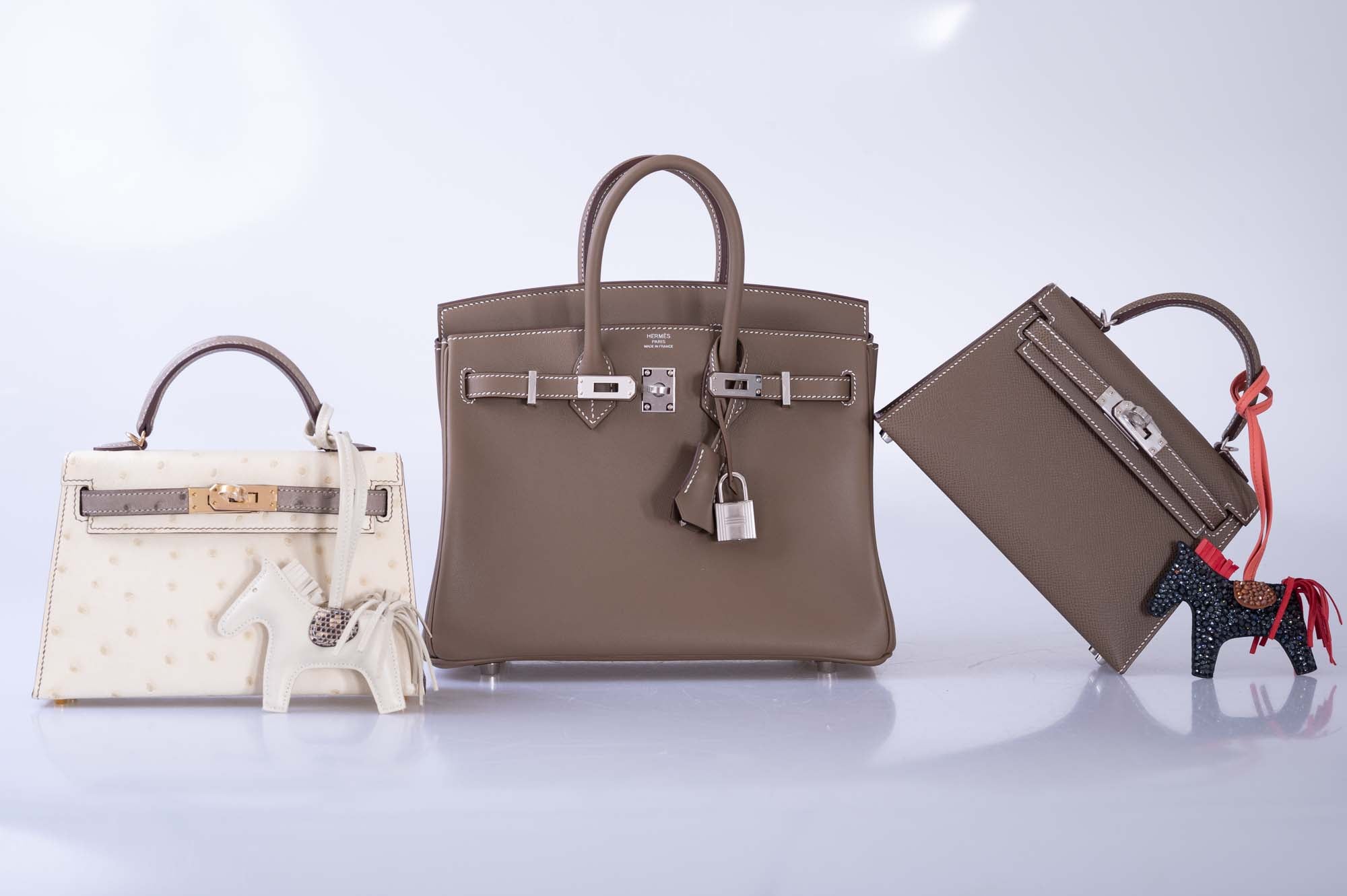 Hermès Birkin 25 Etoupe Swift Palladium Hardware