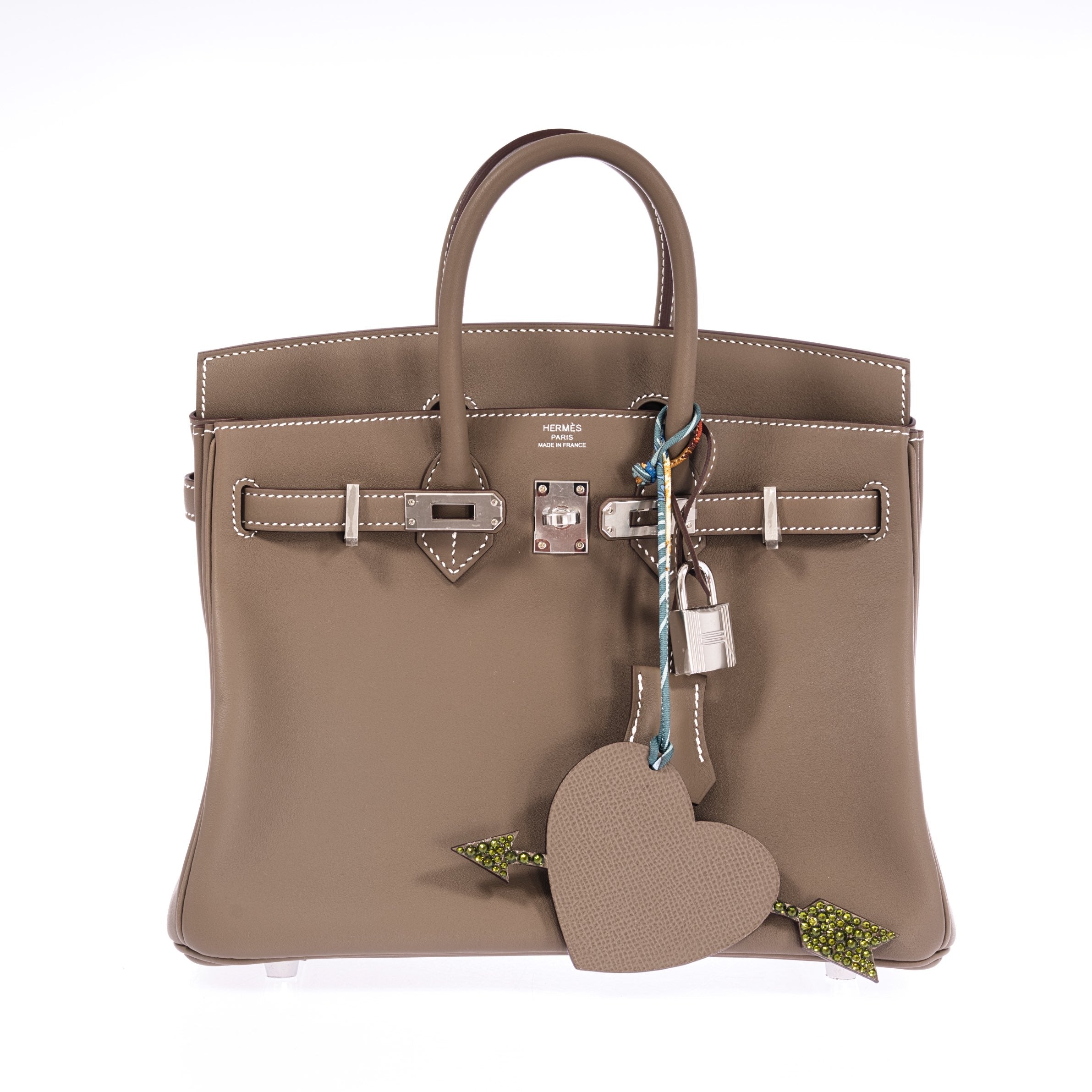 Hermès Birkin 25 Etoupe Swift Palladium Hardware