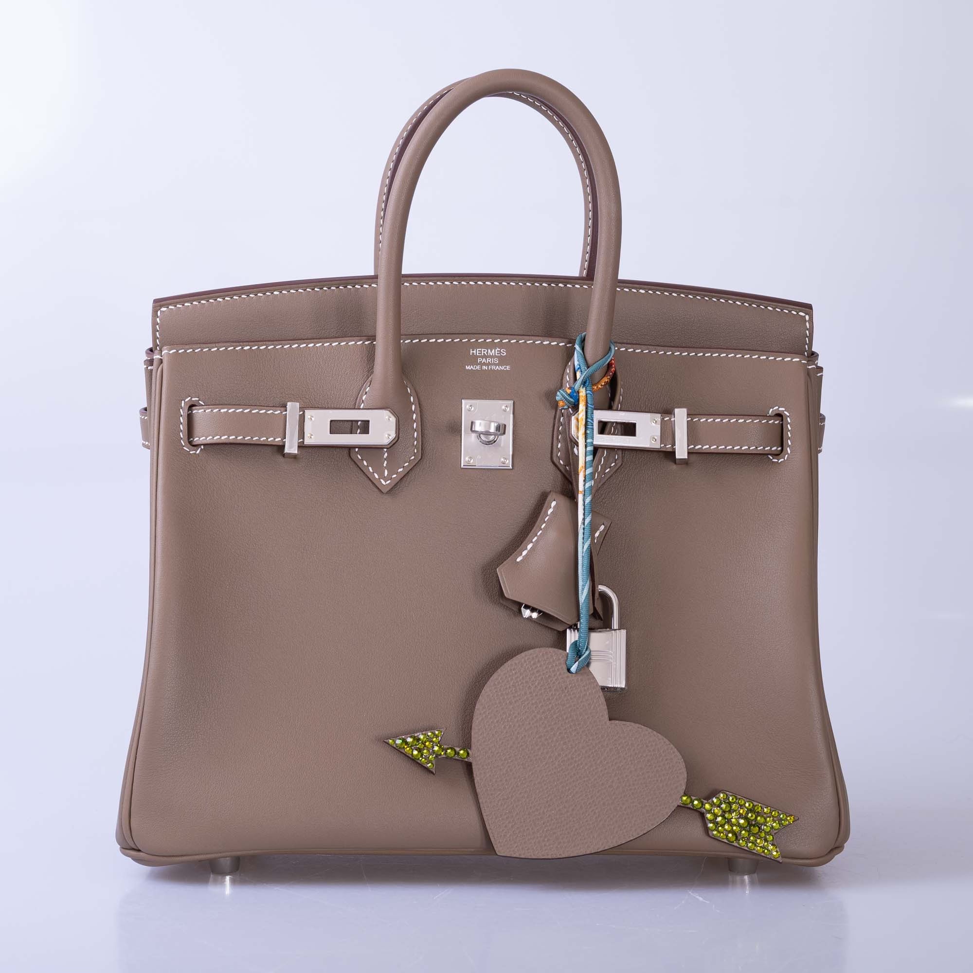 Hermès Birkin 25 Etoupe Swift Palladium Hardware