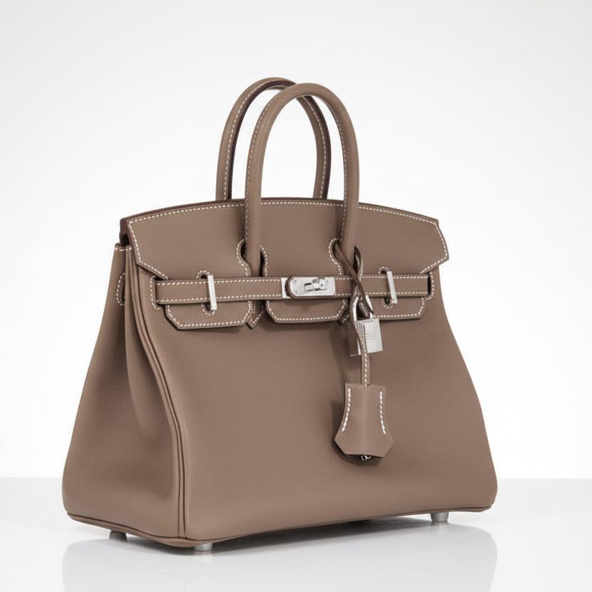 Hermès Birkin 25 Etoupe Swift Palladium Hardware