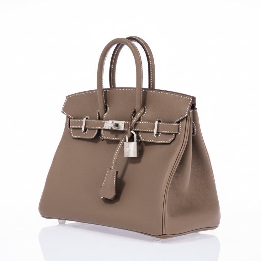 Hermès Birkin 25 Etoupe Swift Palladium Hardware