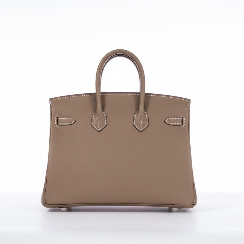 Hermès Birkin 25 Etoupe Swift Palladium Hardware