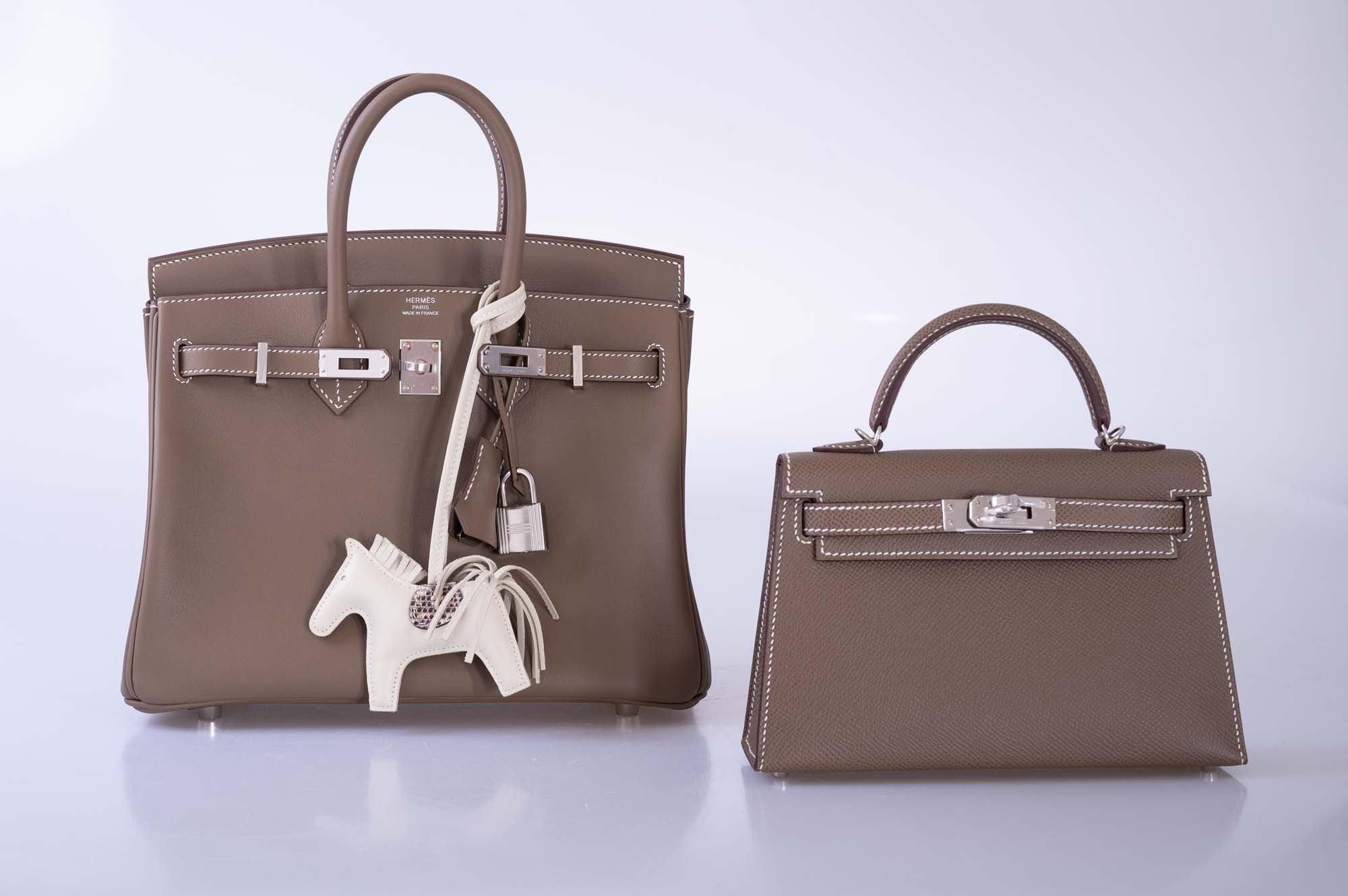 Hermès Birkin 25 Etoupe Swift Palladium Hardware