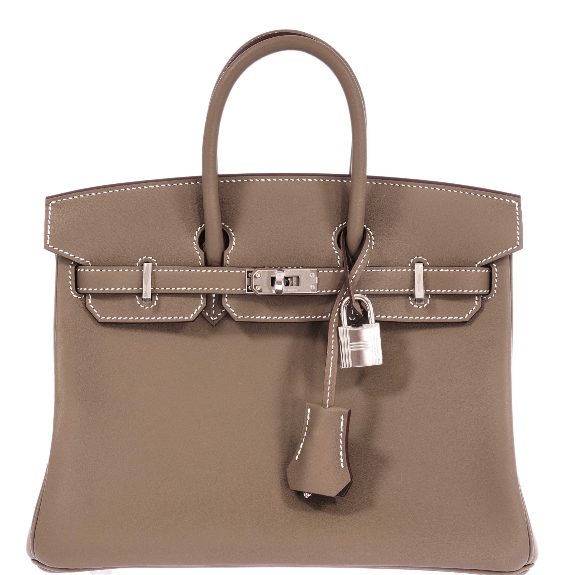 Hermès Birkin 25 Etoupe Swift Palladium Hardware