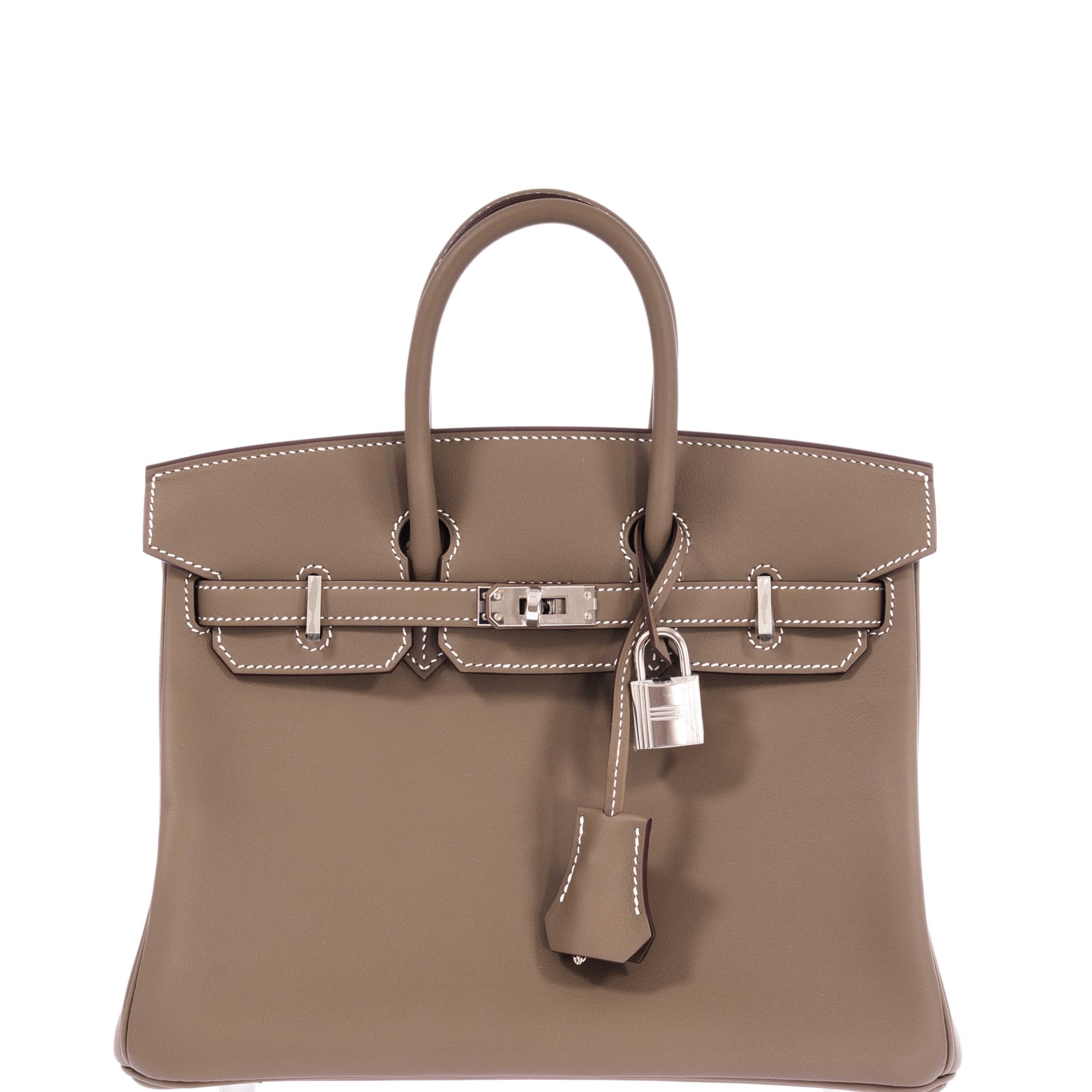 Hermès Birkin 25 Etoupe Swift Palladium Hardware