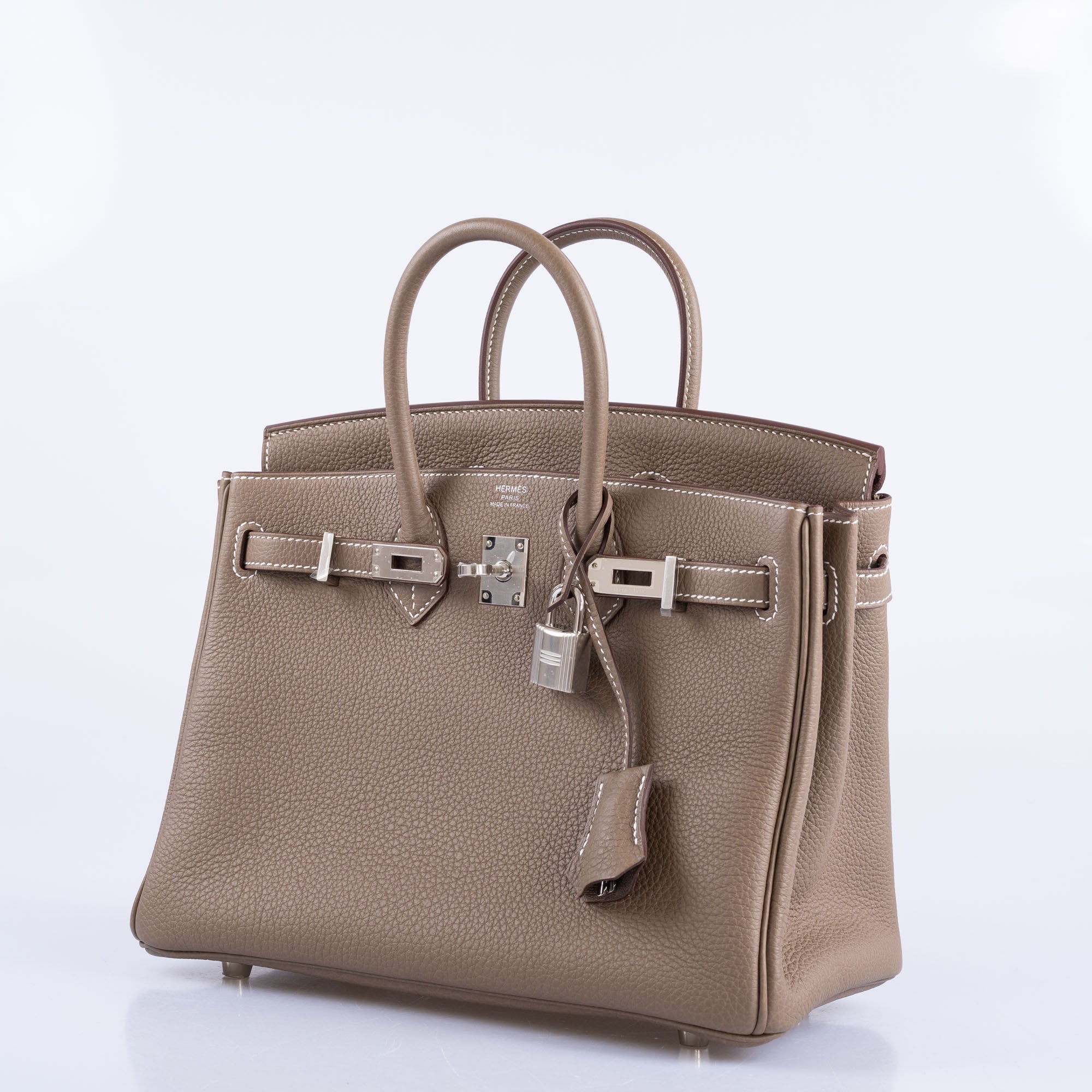 Hermès Birkin 25 Etoupe Togo Palladium Hardware