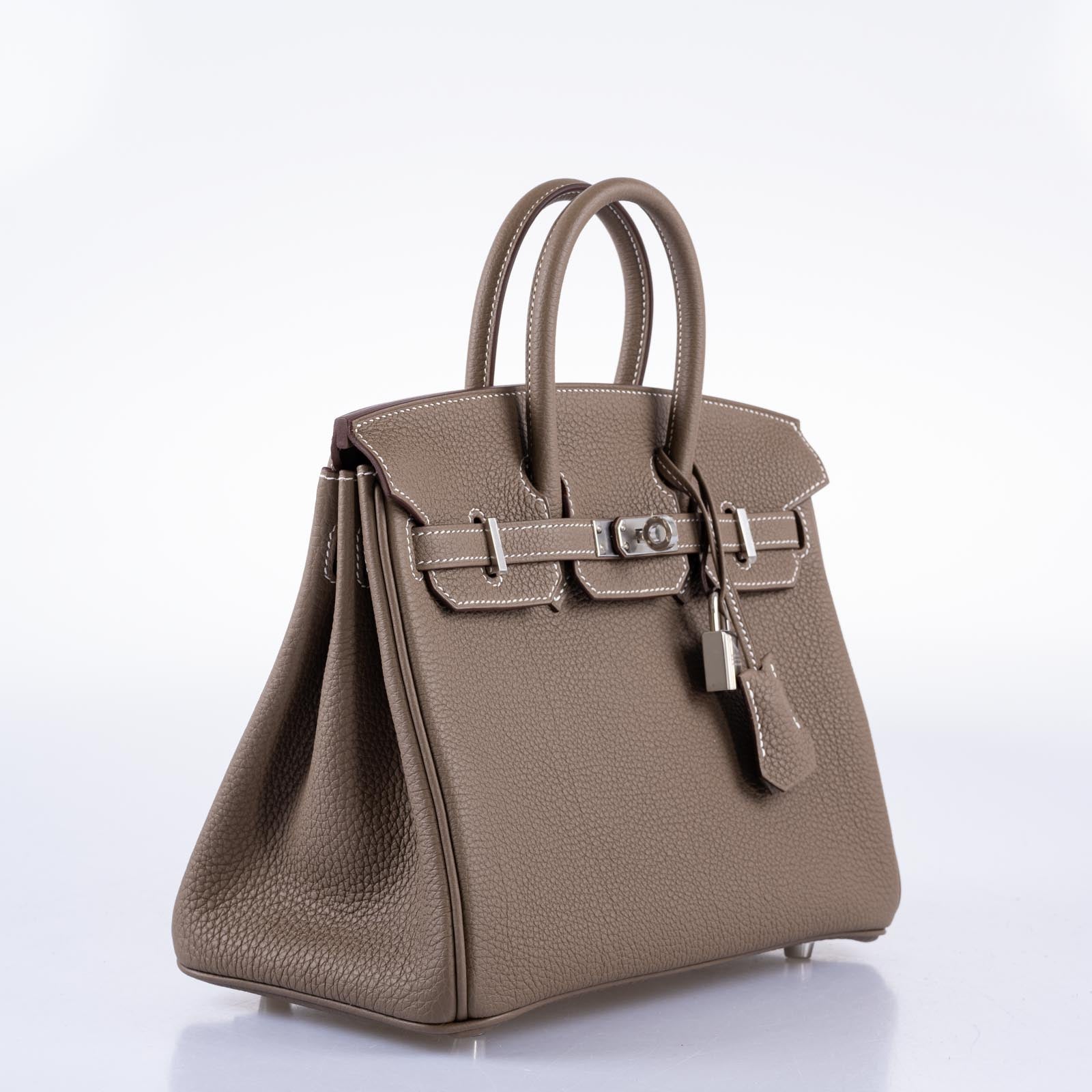 Hermès Birkin 25 Etoupe Togo Palladium Hardware