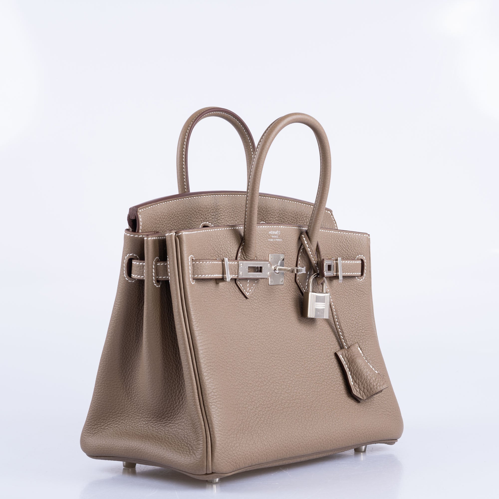 Hermès Birkin 25 Etoupe Togo Palladium Hardware