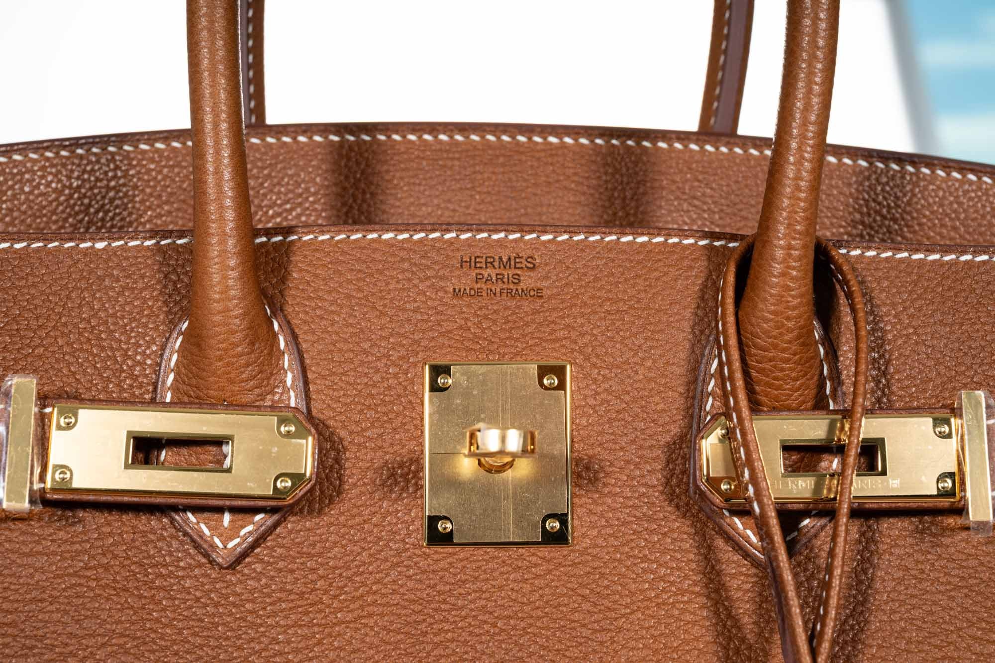 Hermès Birkin 25 Fauve Barenia Faubourg Gold Hardware