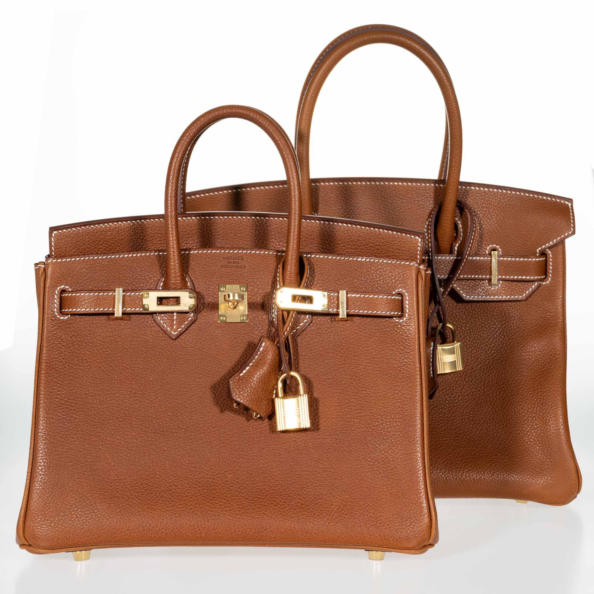Hermès Birkin 25 Fauve Barenia Faubourg Gold Hardware | JANEFINDS