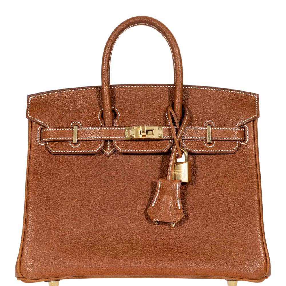 Hermès Birkin 25 Fauve Barenia Faubourg Gold Hardware