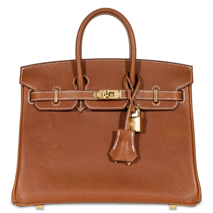 Hermès Birkin 25 Fauve Barenia Faubourg Gold Hardware