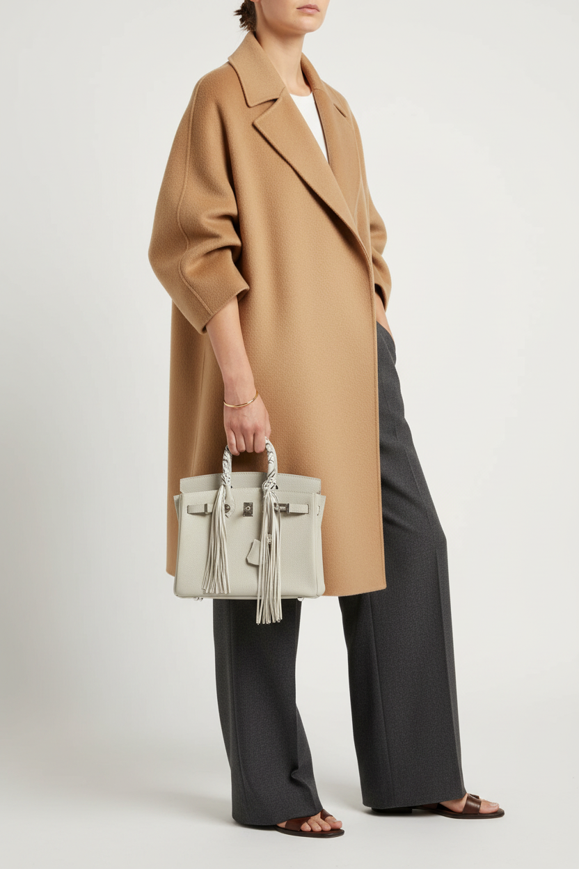 Hermès Birkin 25 Gris Doblis Suede with Palladium Hardware