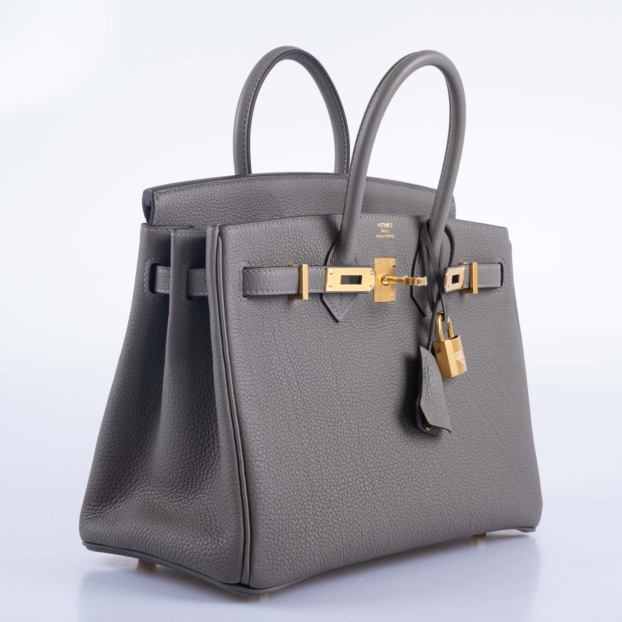 Hermès Birkin 25 Étain Togo Gold Hardware, hardware detail