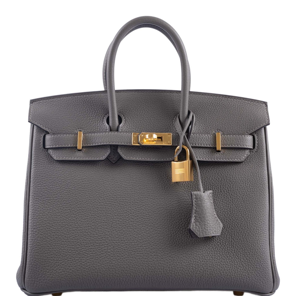 Hermès Birkin 25 Gris Meyer Togo Gold Hardware