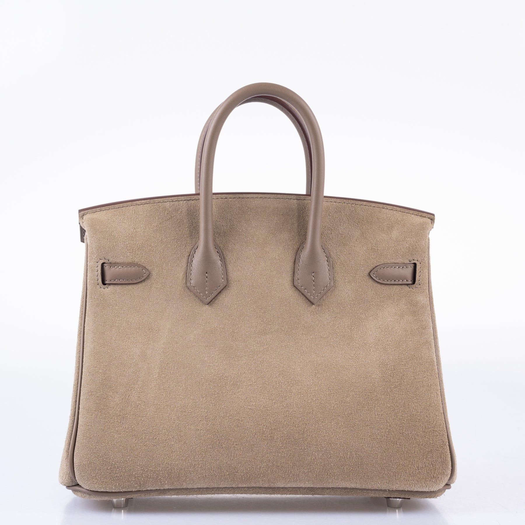 Hermès Birkin 25 Grizzly Gris Caillou/Étoupe Veau Doblis & Swift Palladium Hardware