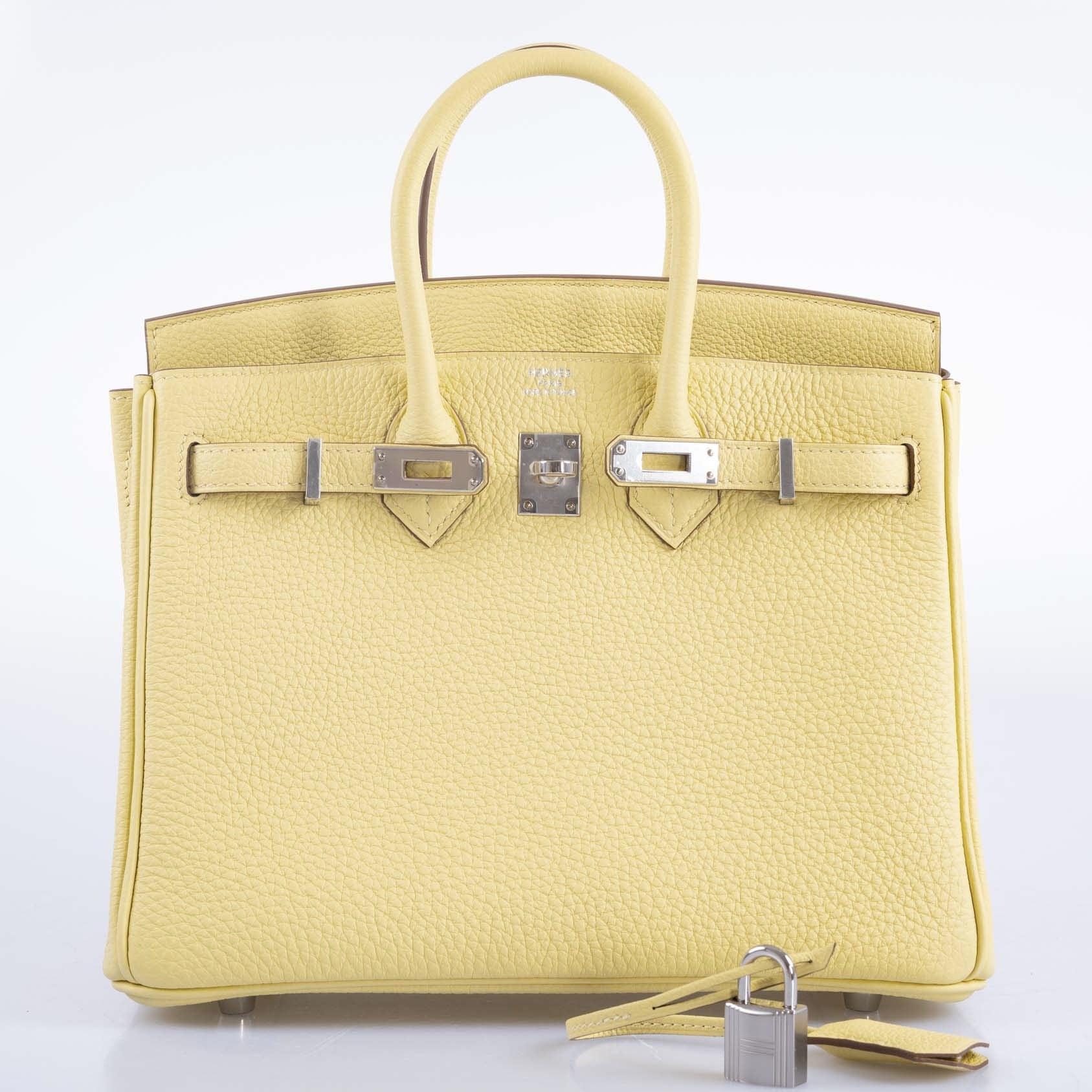 Hermès Birkin 25 Jaune Poussin Togo Palladium Hardware