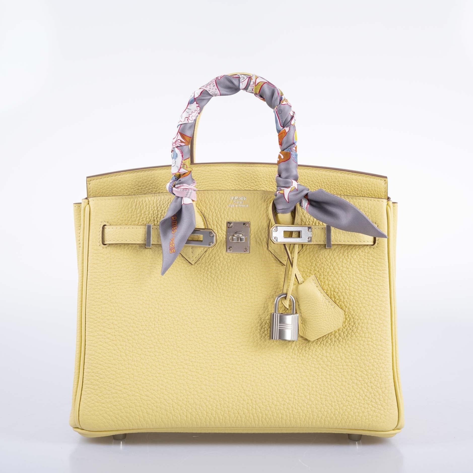 Hermès Birkin 25 Jaune Poussin Togo Palladium Hardware