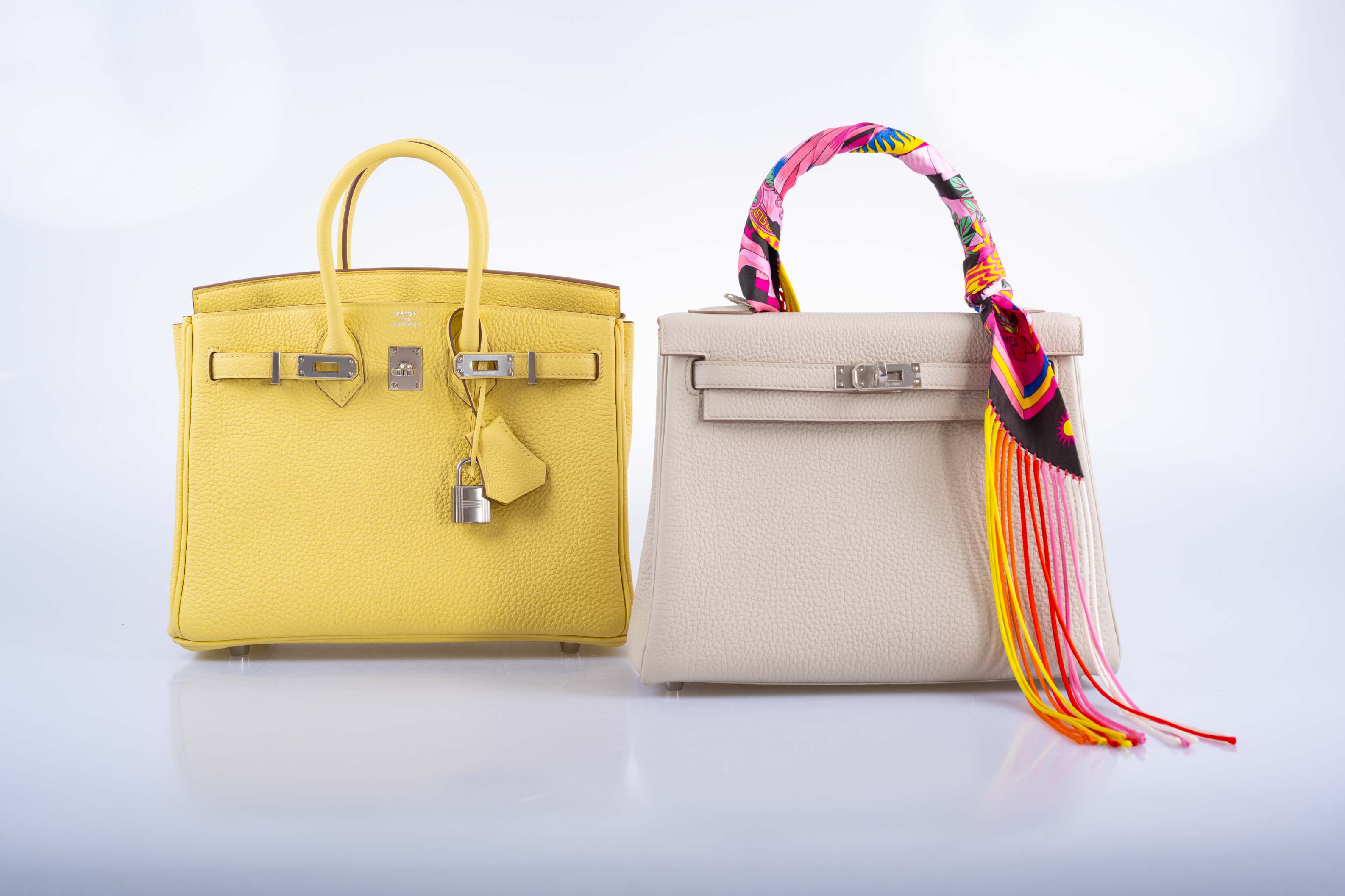 Hermès Birkin 25 Jaune Poussin Togo Palladium Hardware